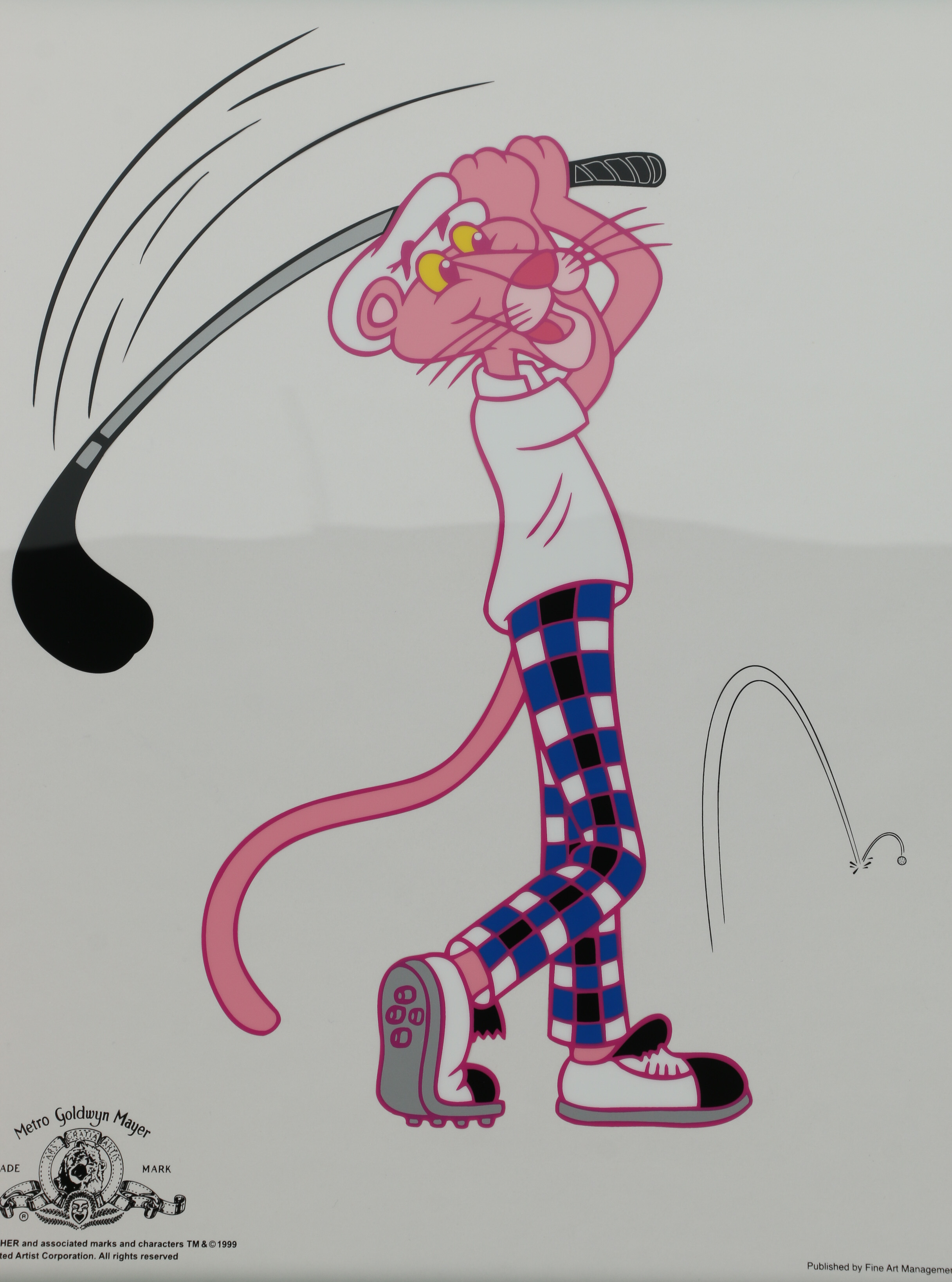 MGM Animation Cel Featuring the Pink Panther