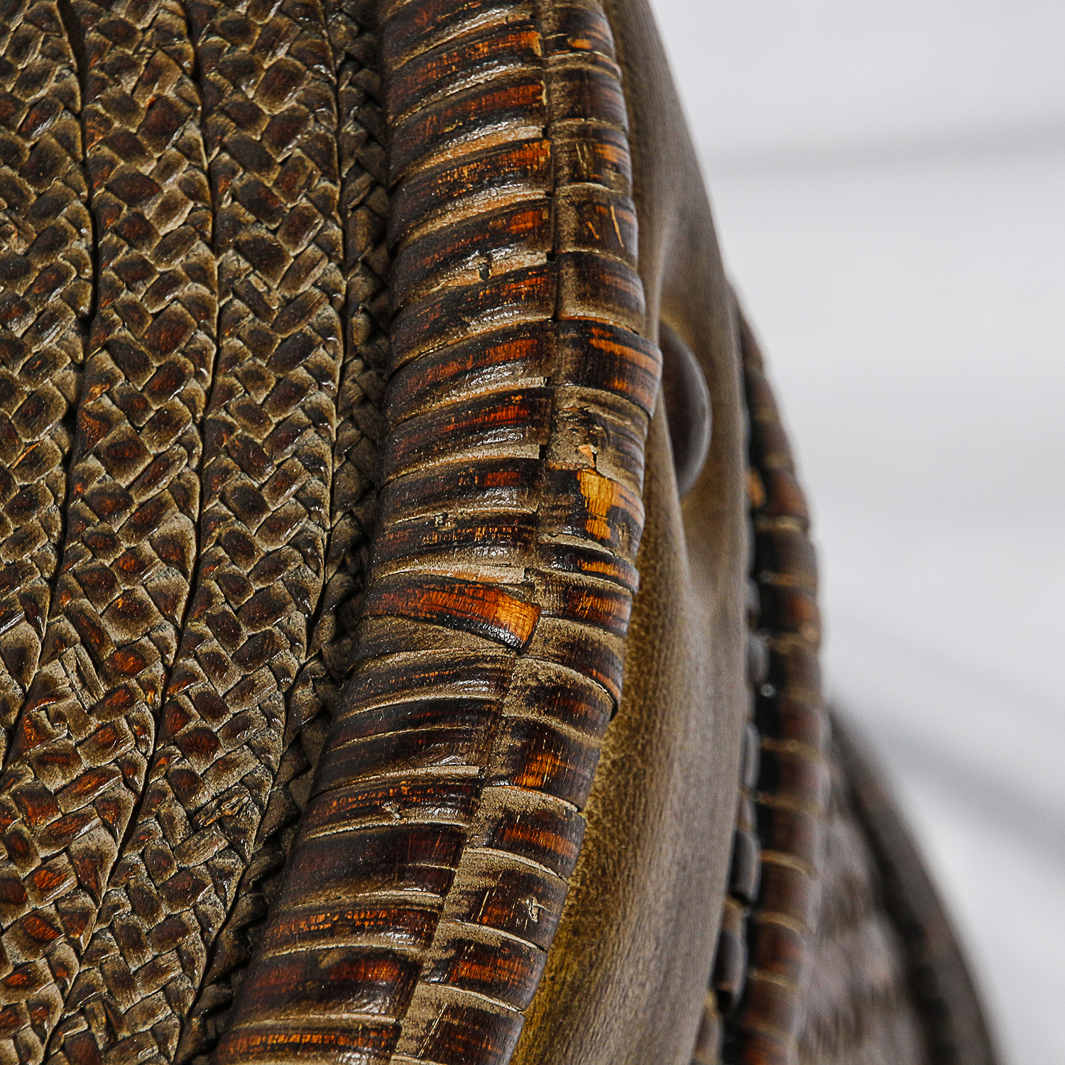 Large Metal Decorative Vases on Stands