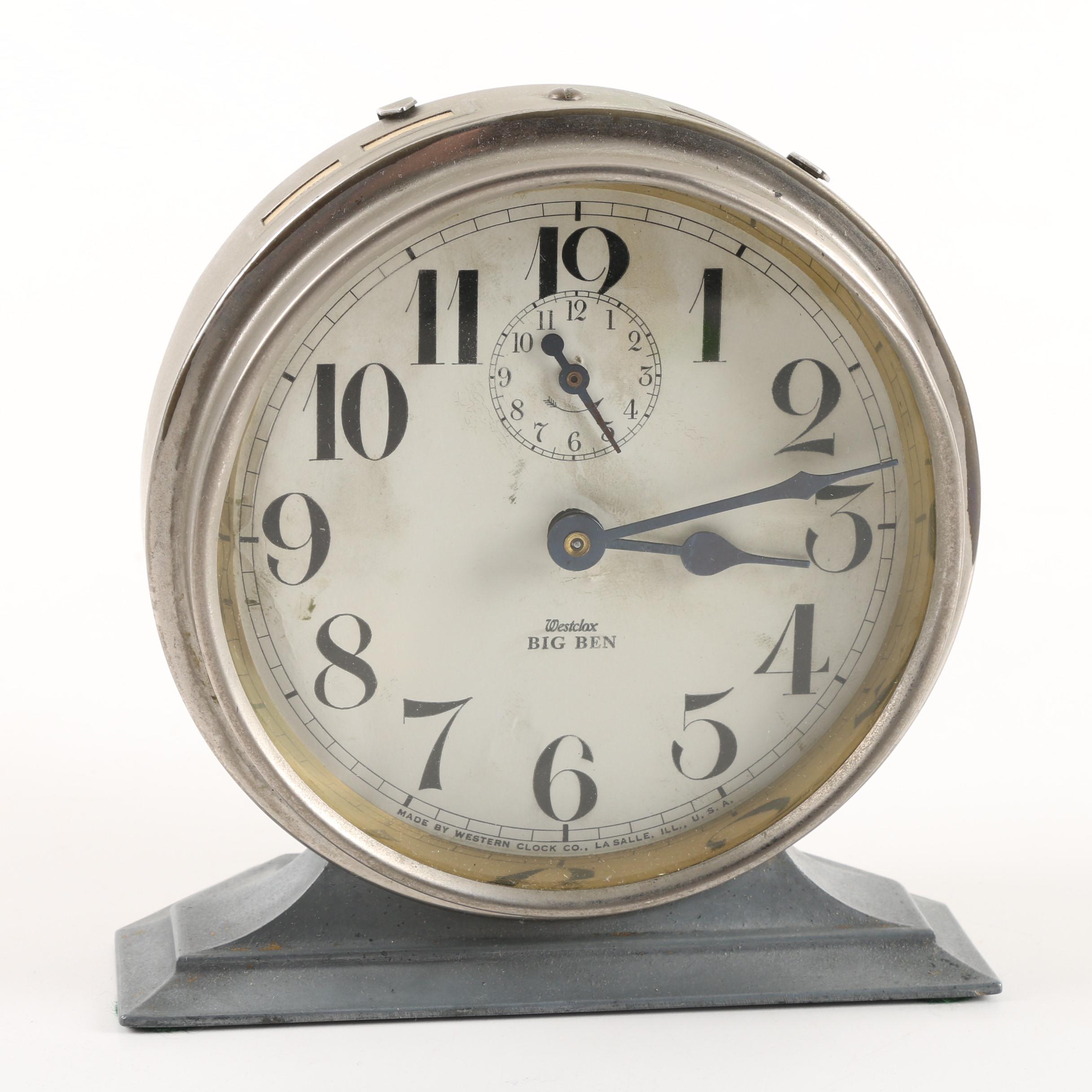 Circa 1930s Westclox "Big Ben De Luxe" Alarm Clock