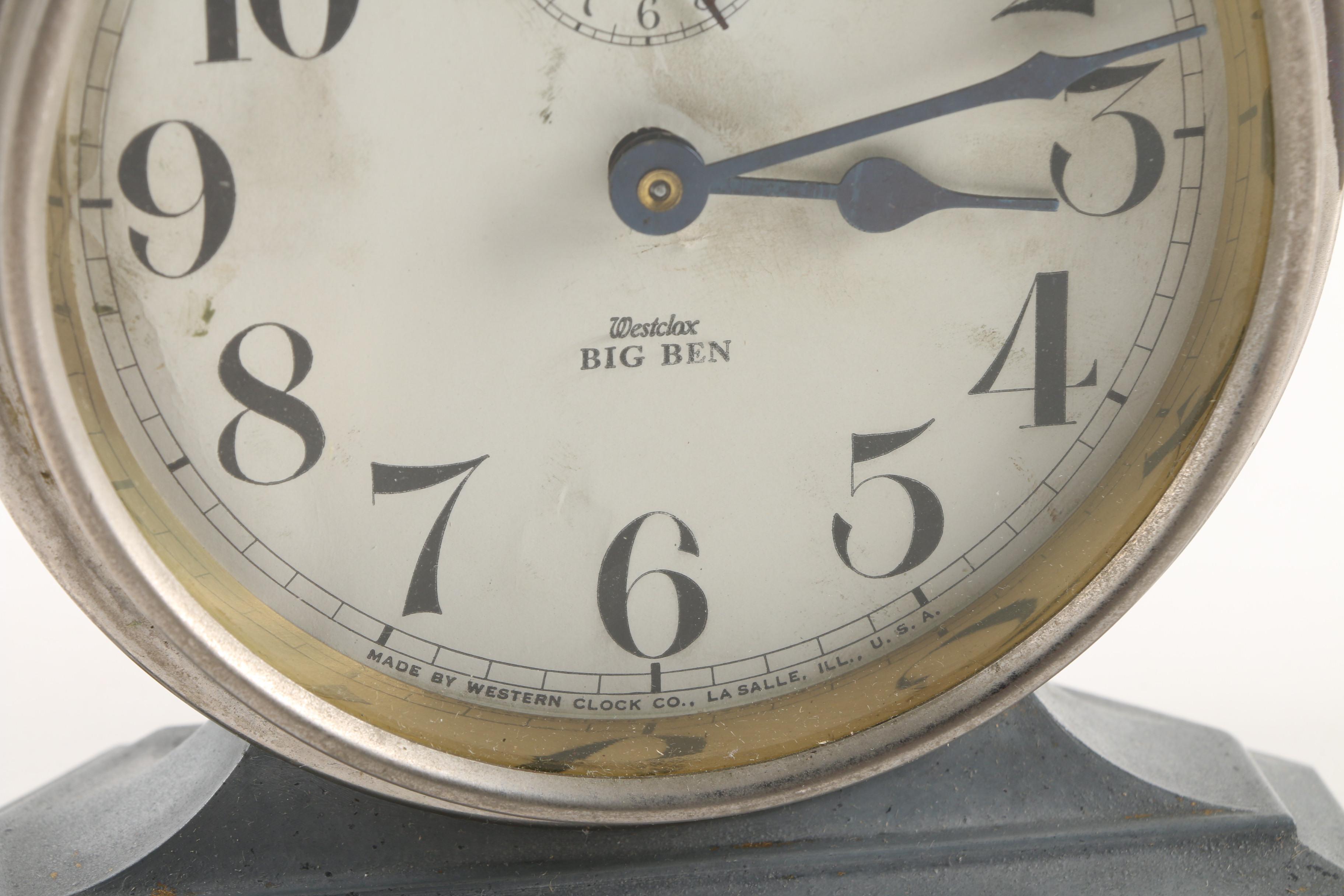 Circa 1930s Westclox "Big Ben De Luxe" Alarm Clock
