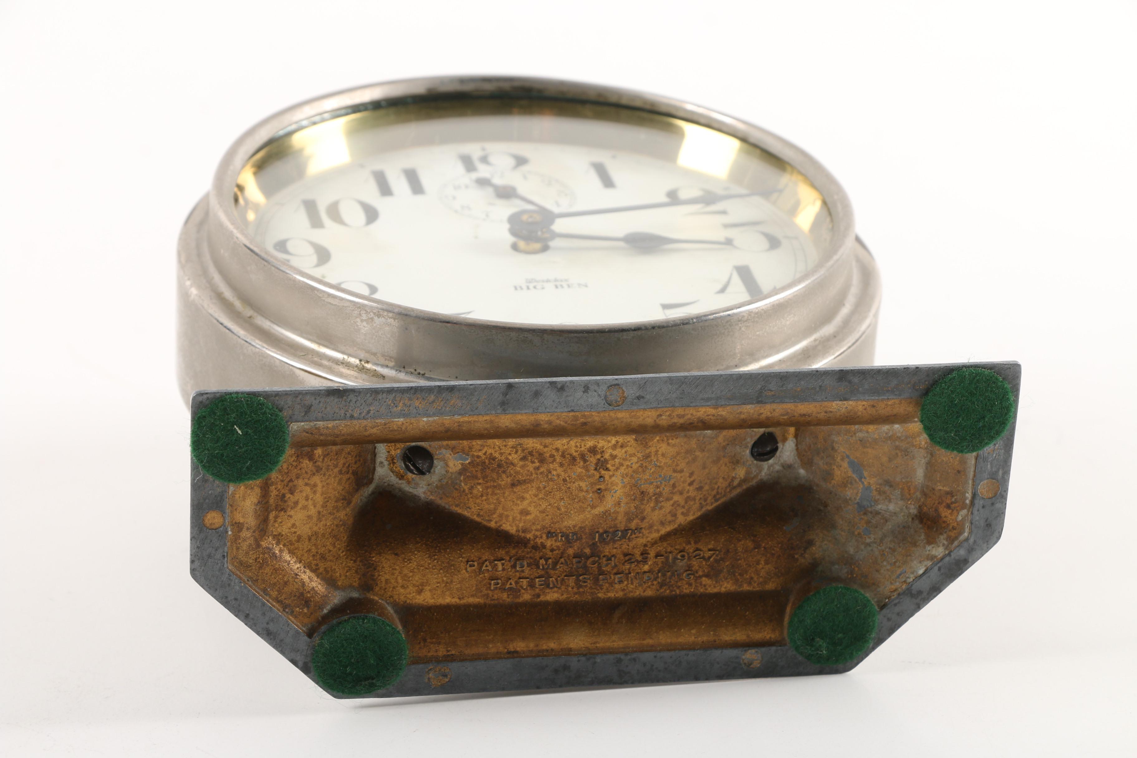 Circa 1930s Westclox "Big Ben De Luxe" Alarm Clock