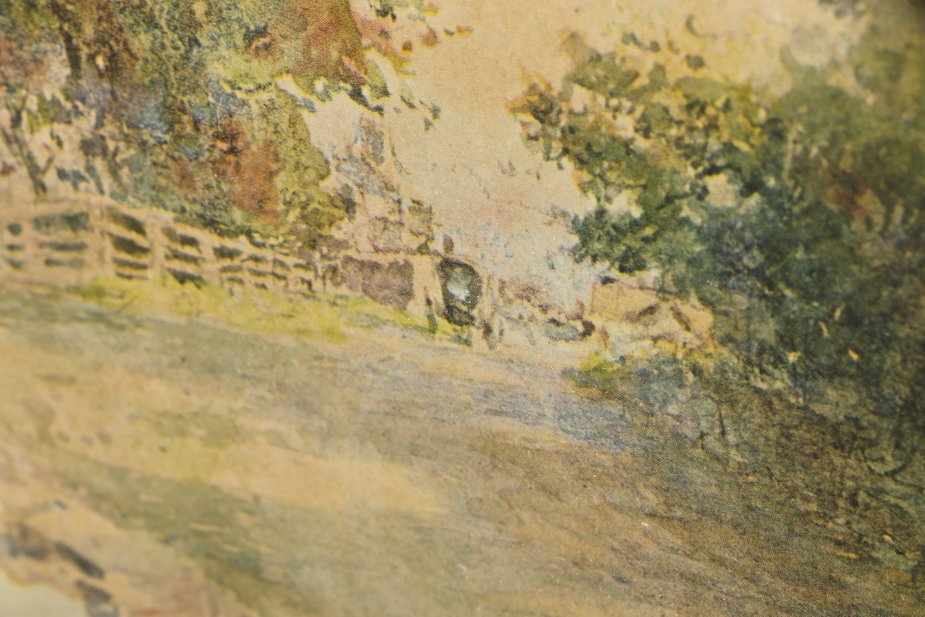 Offset Lithographic Reproduction after Paul Sawyier Watercolor "Secluded Byway"