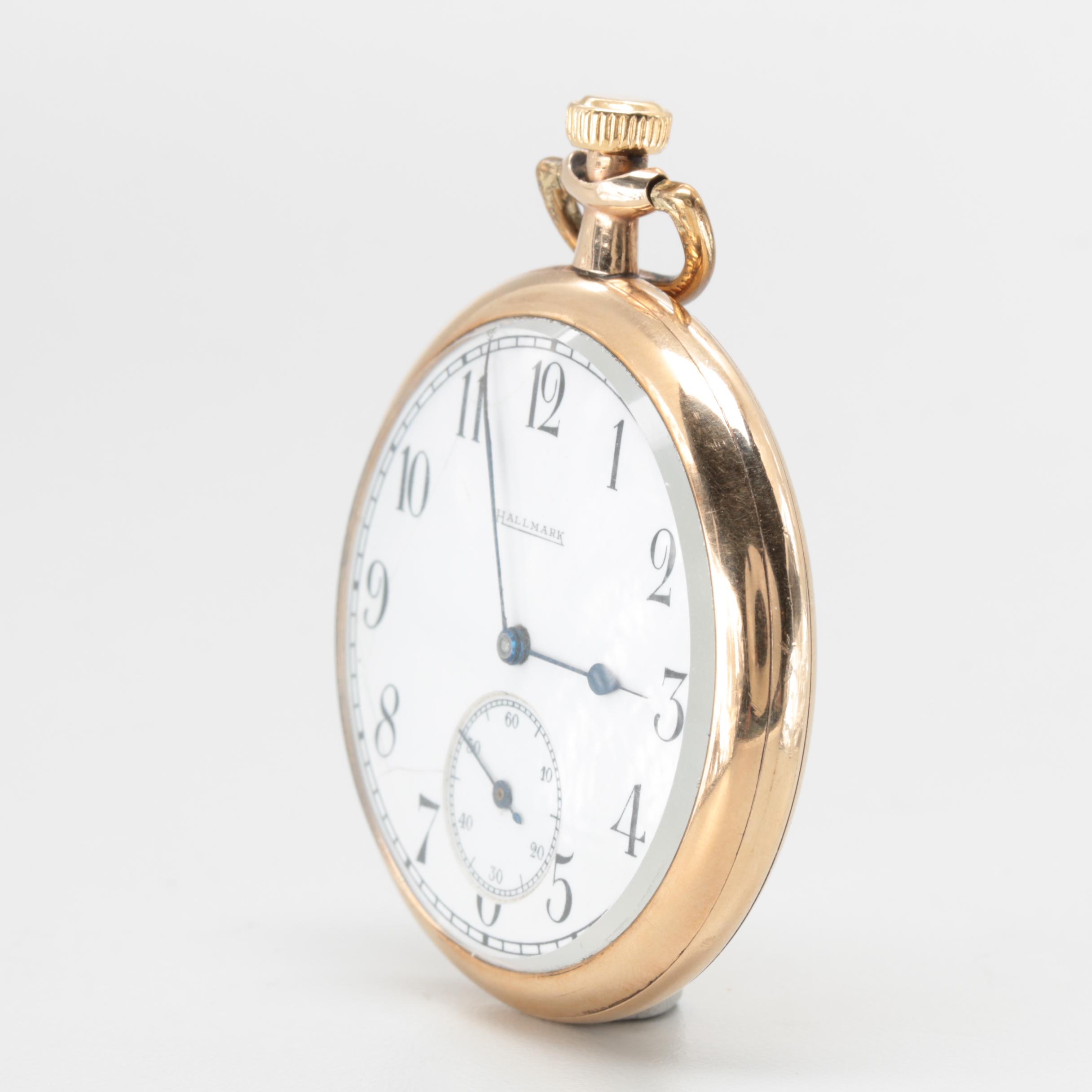 Antique Illinois "Hallmark" Gold Filled Pocket Watch