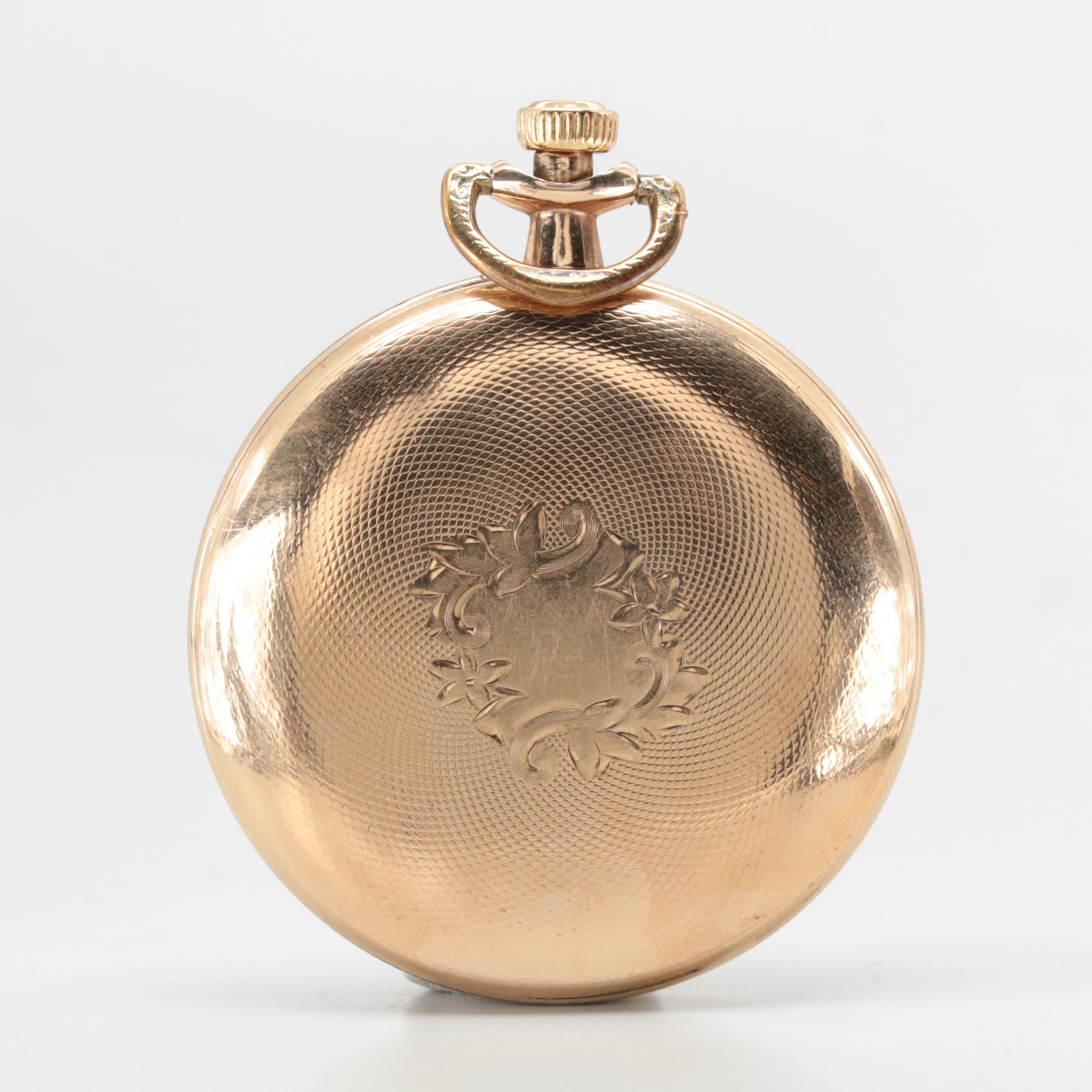 Antique Illinois "Hallmark" Gold Filled Pocket Watch