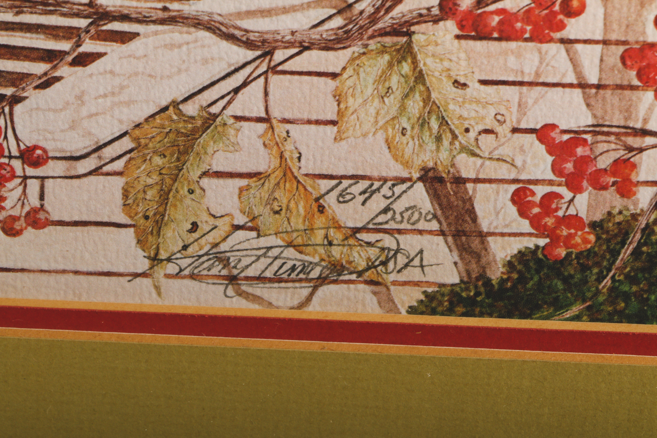 Harry Duncan Limited Edition Offset Lithograph Print "The Louisville Cardinals"