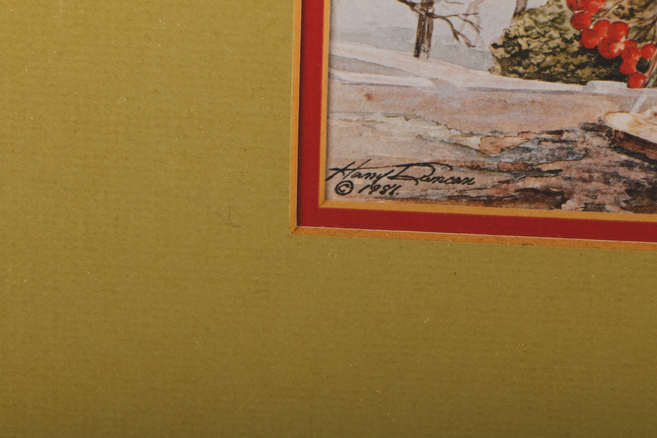 Harry Duncan Limited Edition Offset Lithograph Print "The Louisville Cardinals"