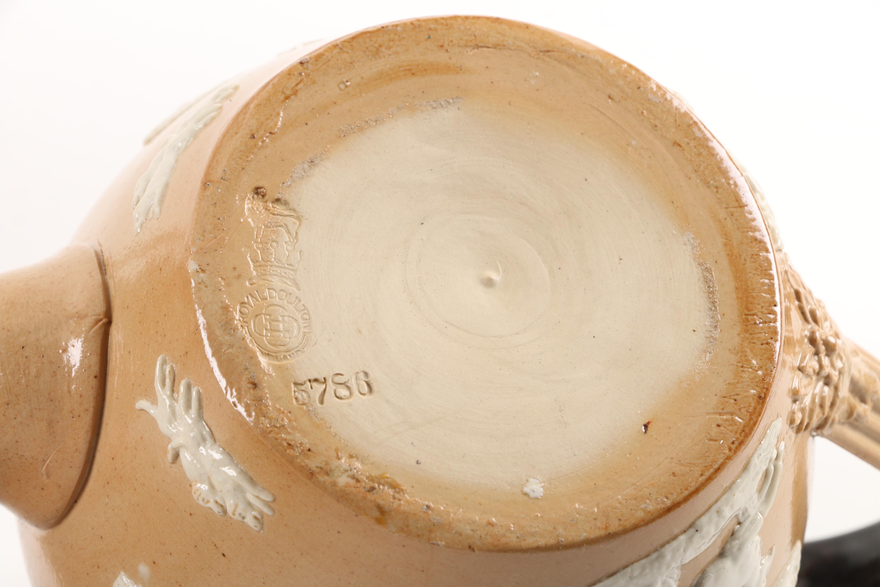 Royal Doulton Salt Glazed Stoneware Jugs and Teapot ca. 1902-22