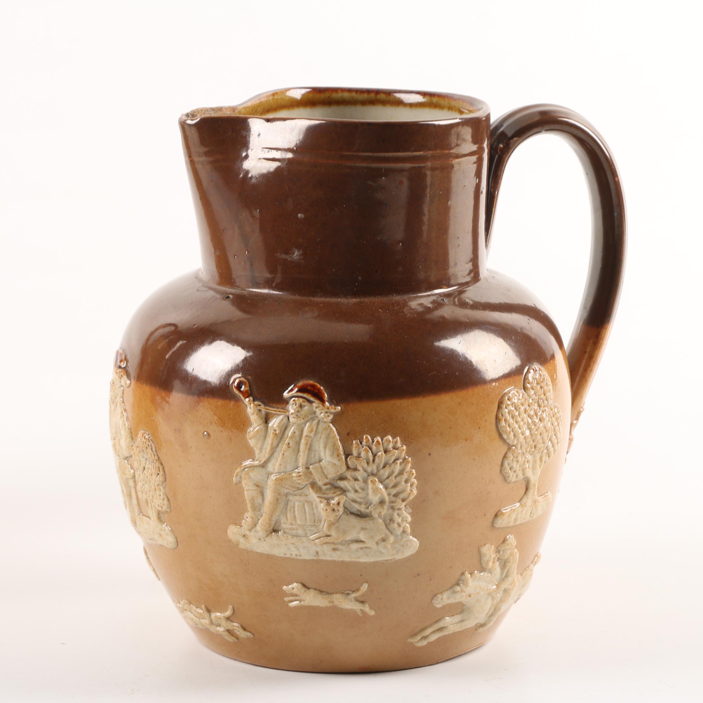 Royal Doulton Salt Glazed Stoneware Jugs and Teapot ca. 1902-22