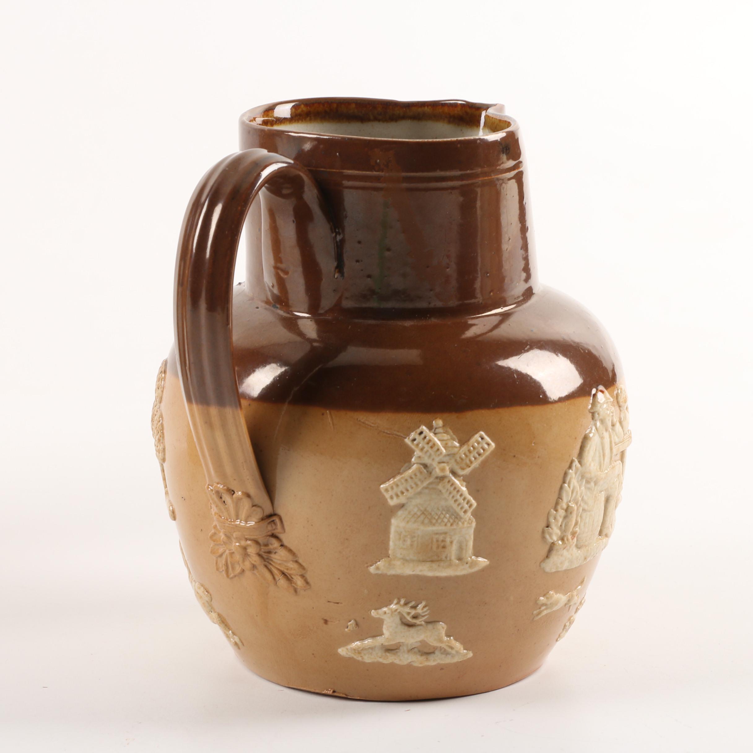 Royal Doulton Salt Glazed Stoneware Jugs and Teapot ca. 1902-22