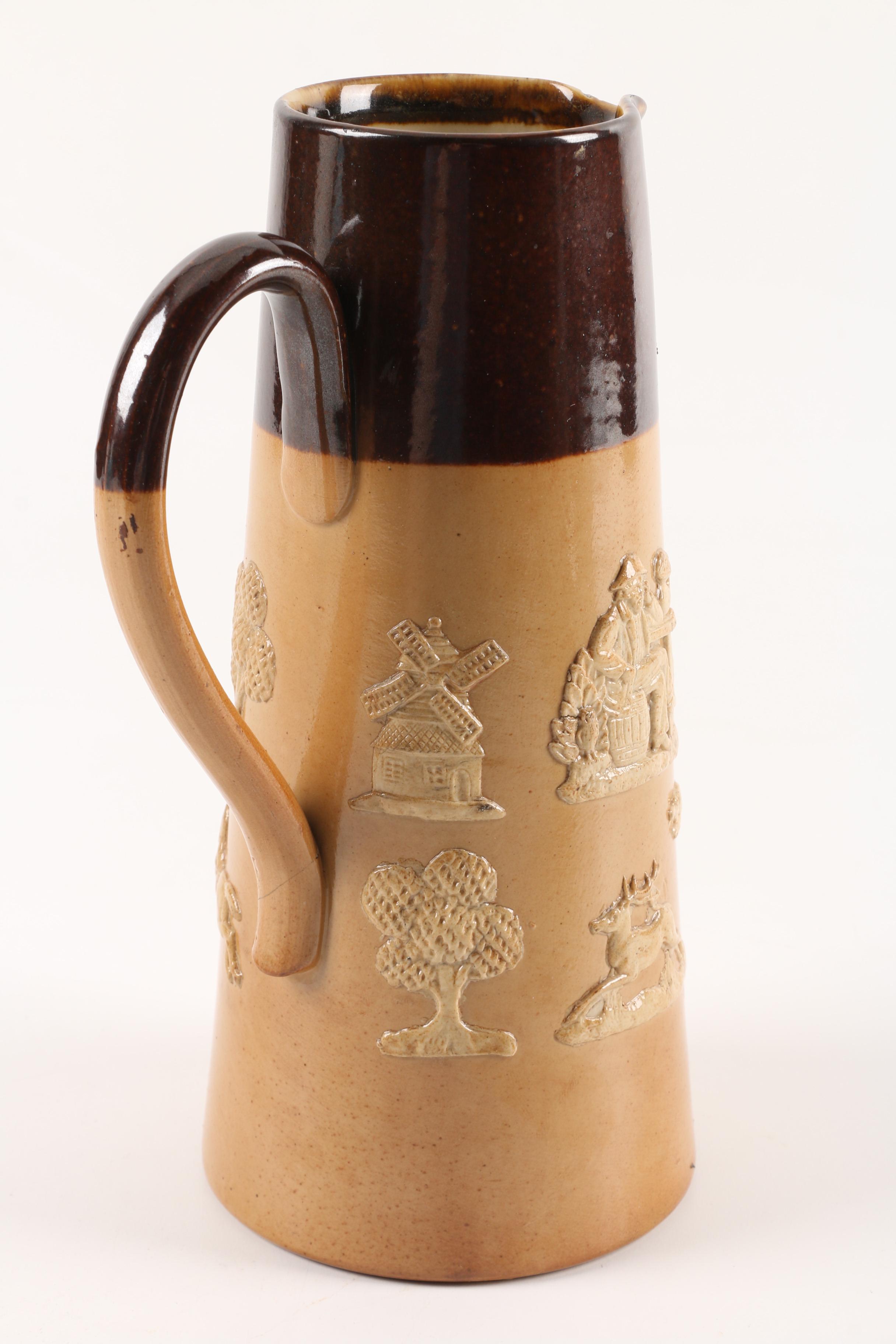 Royal Doulton Salt Glazed Stoneware Jugs and Teapot ca. 1902-22