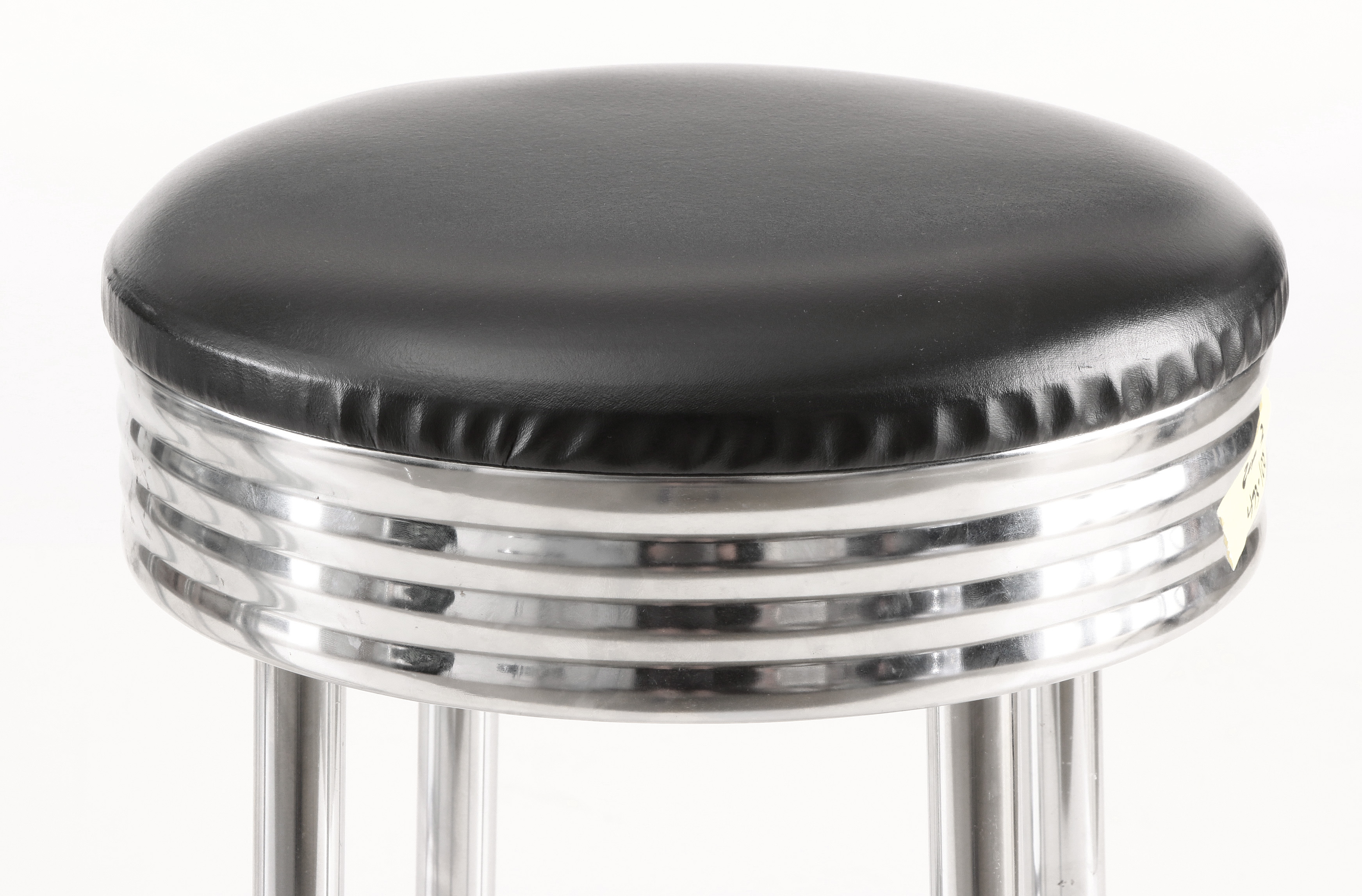 Retro Chrome High Top Table with Swivel Stools