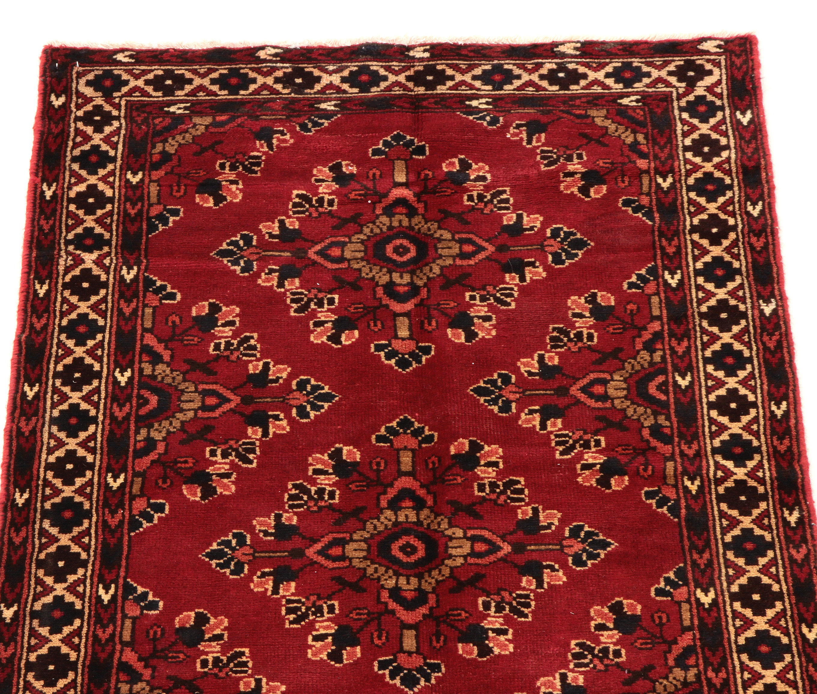 Hand-knotted Persian Carpet Runner
