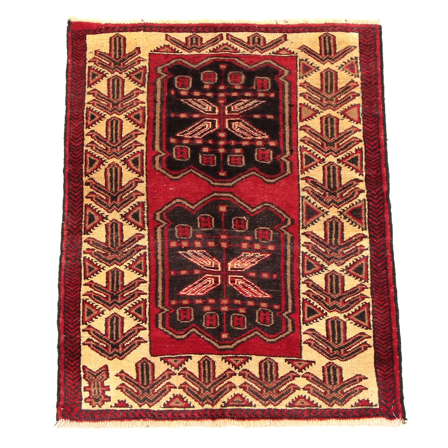 Hand-Woven Caucasian Inspired Accent Rug