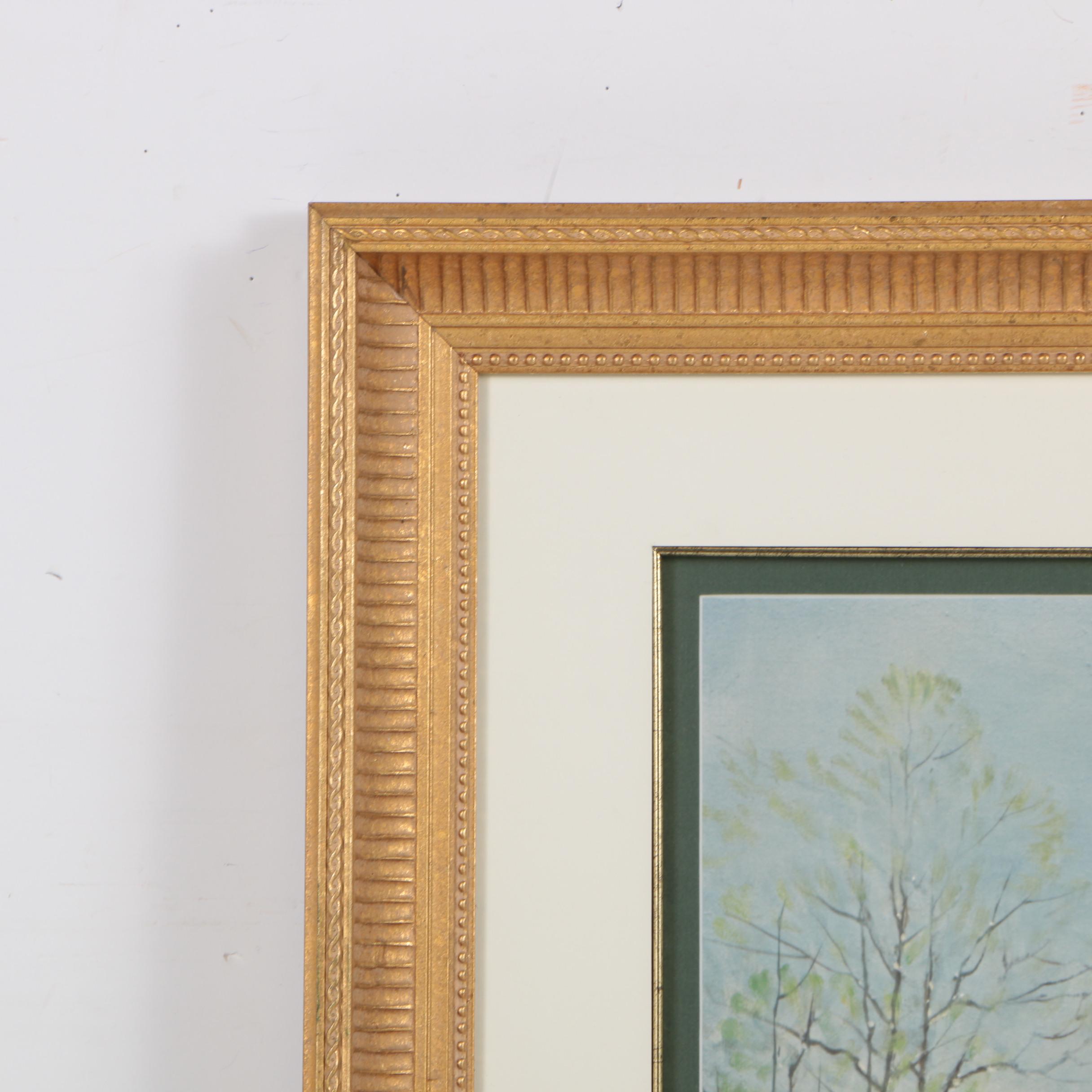 G. Harvey Offset Lithograph "Park Street Church - Boston"