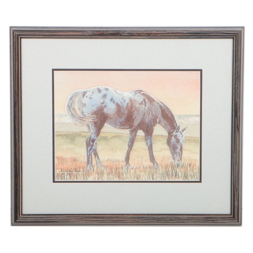 James Van Nuys Limited Edition Offset Lithograph on Paper "Appaloosa"