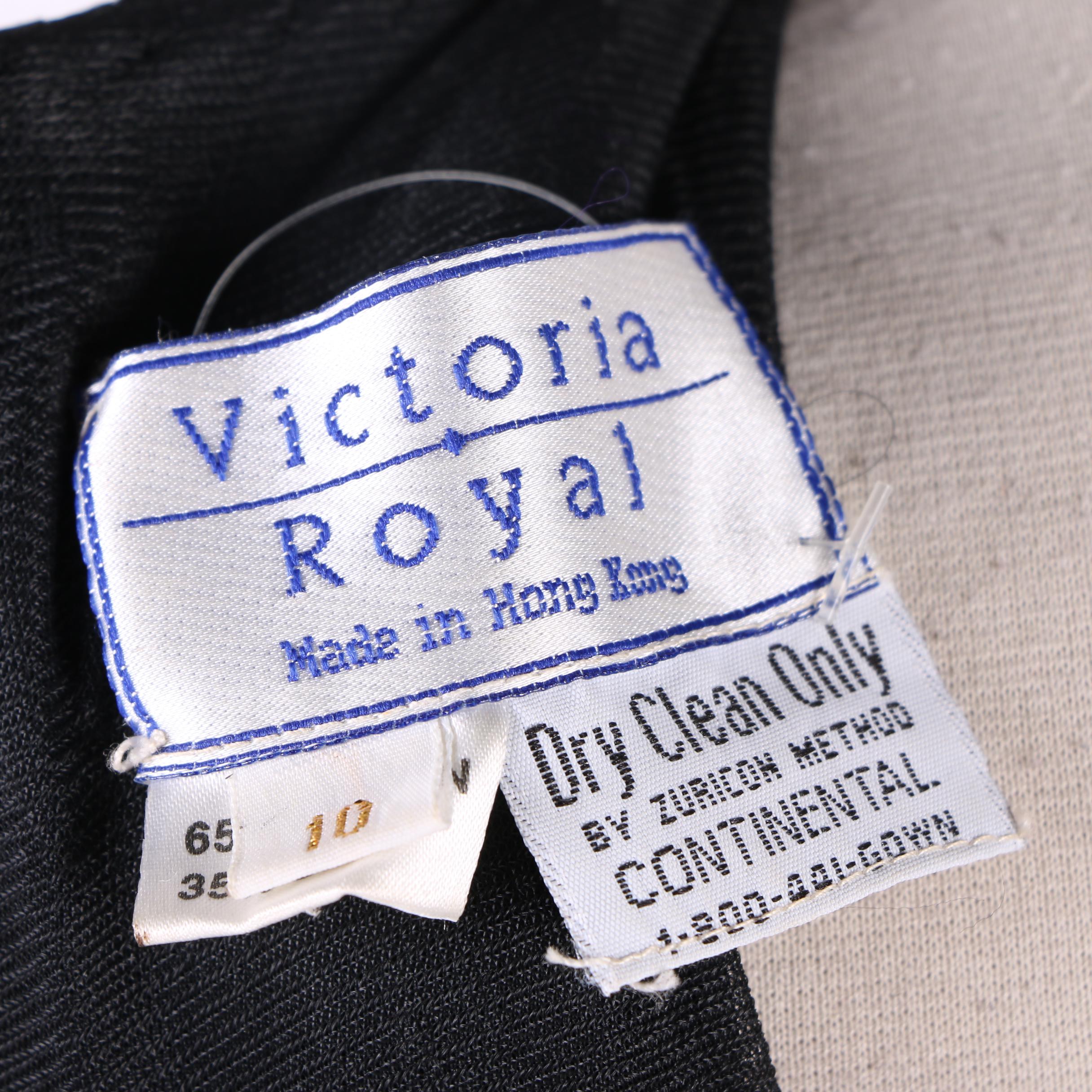 1970s Anthony Muto Silk Chiffon Dress and Victoria Royal Sequined Evening Gown