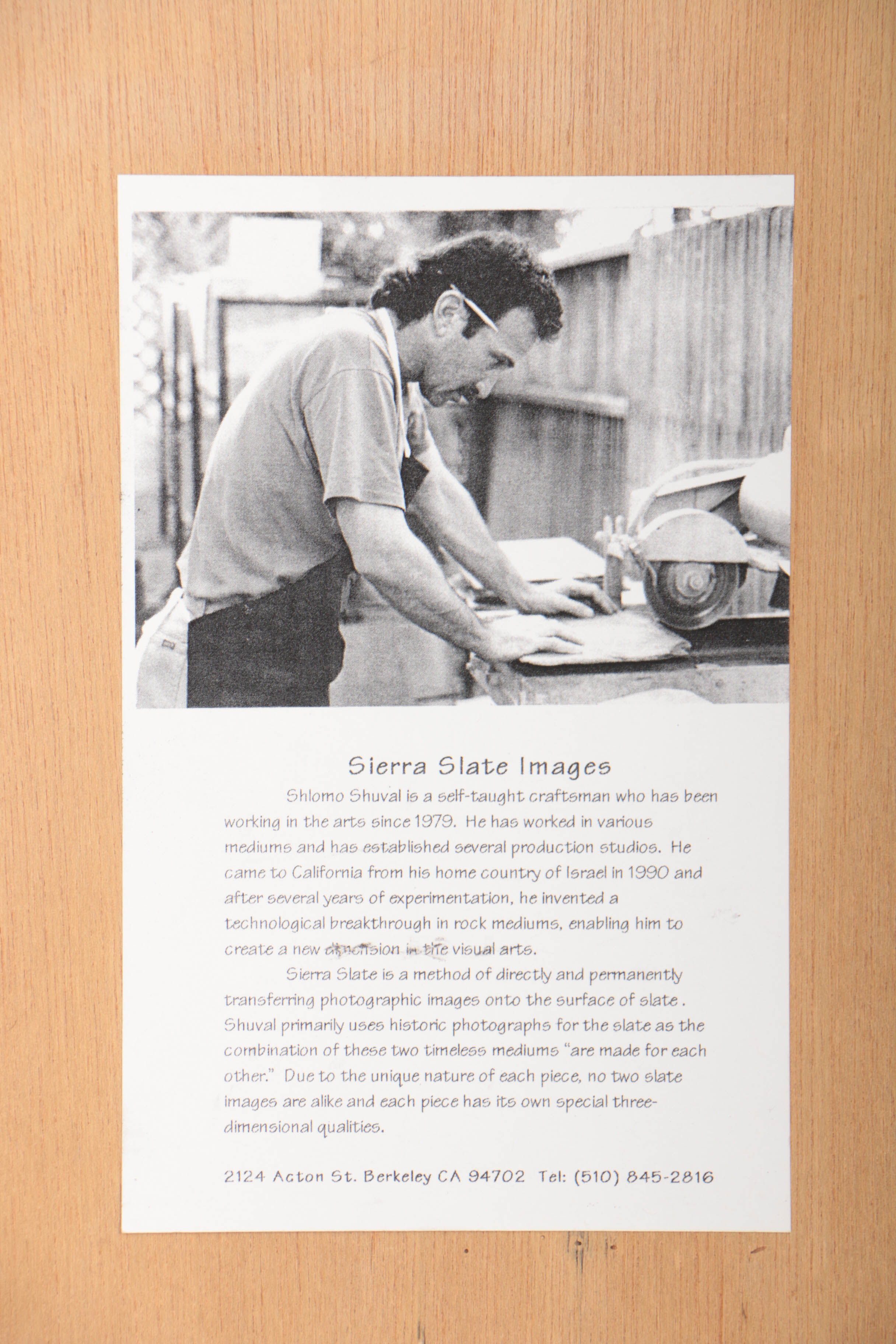 Shlomo Shuval Sierra Slate Image of a Horse