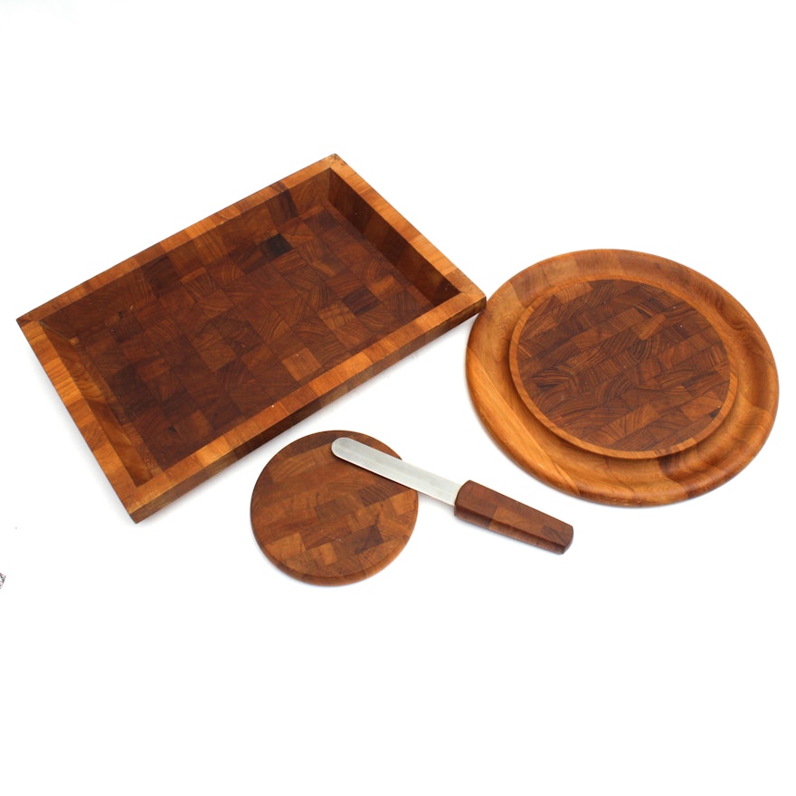 Dansk Butcher Block Serveware