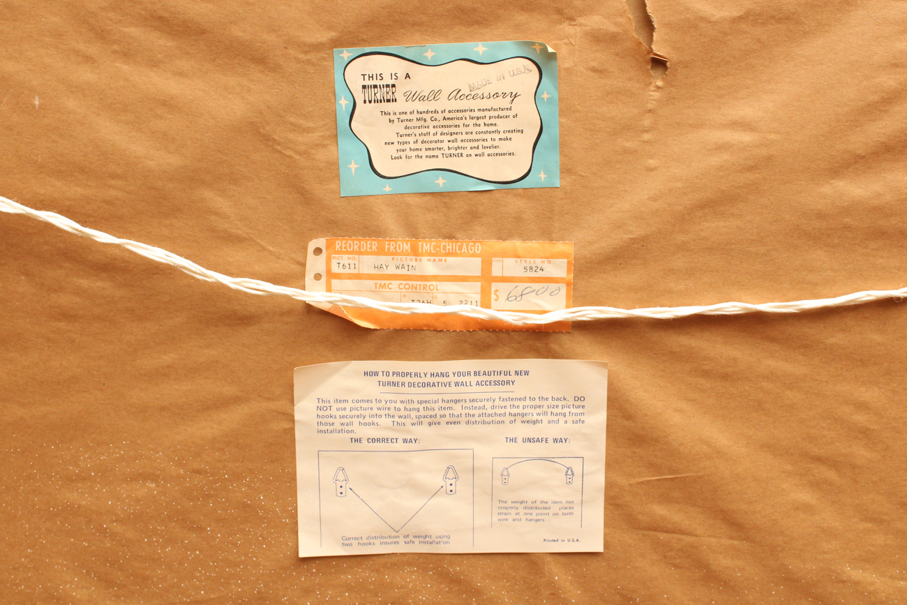 Reproduction Print After J. Constable "Hay Wain"