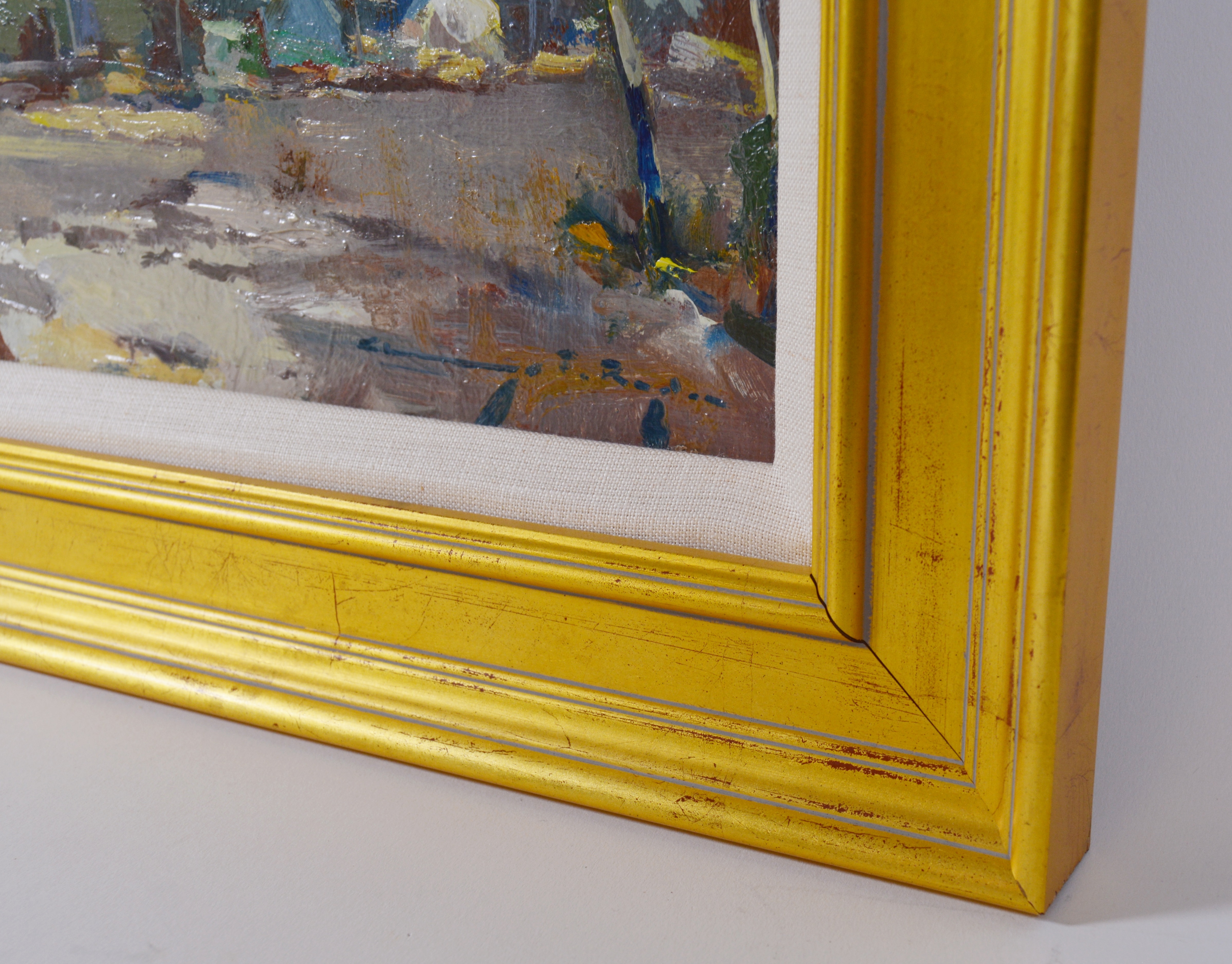 Chauncey Foster Ryder Oil Painting of Village Landscape