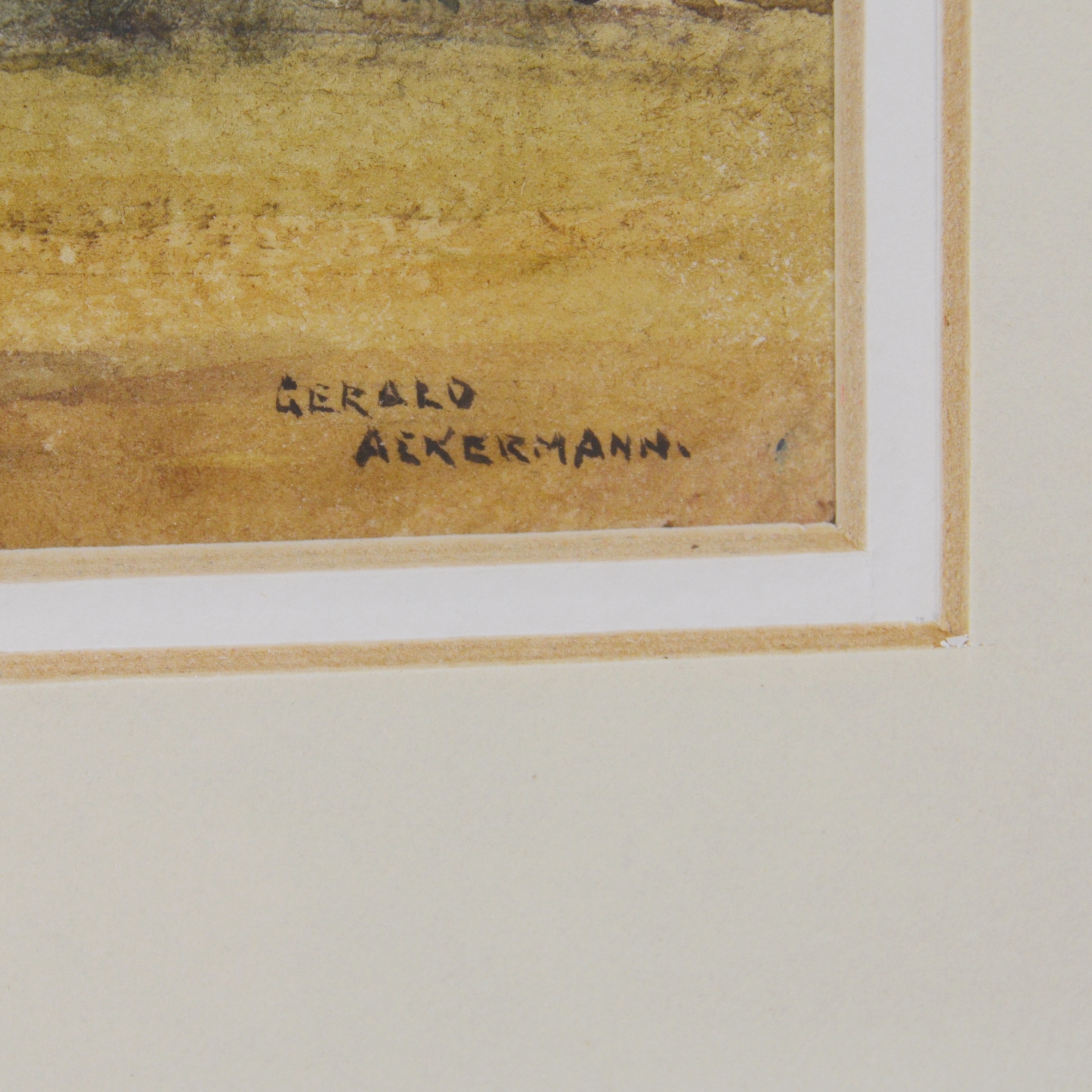 Gerald Ackermann Original Watercolor of Landscape