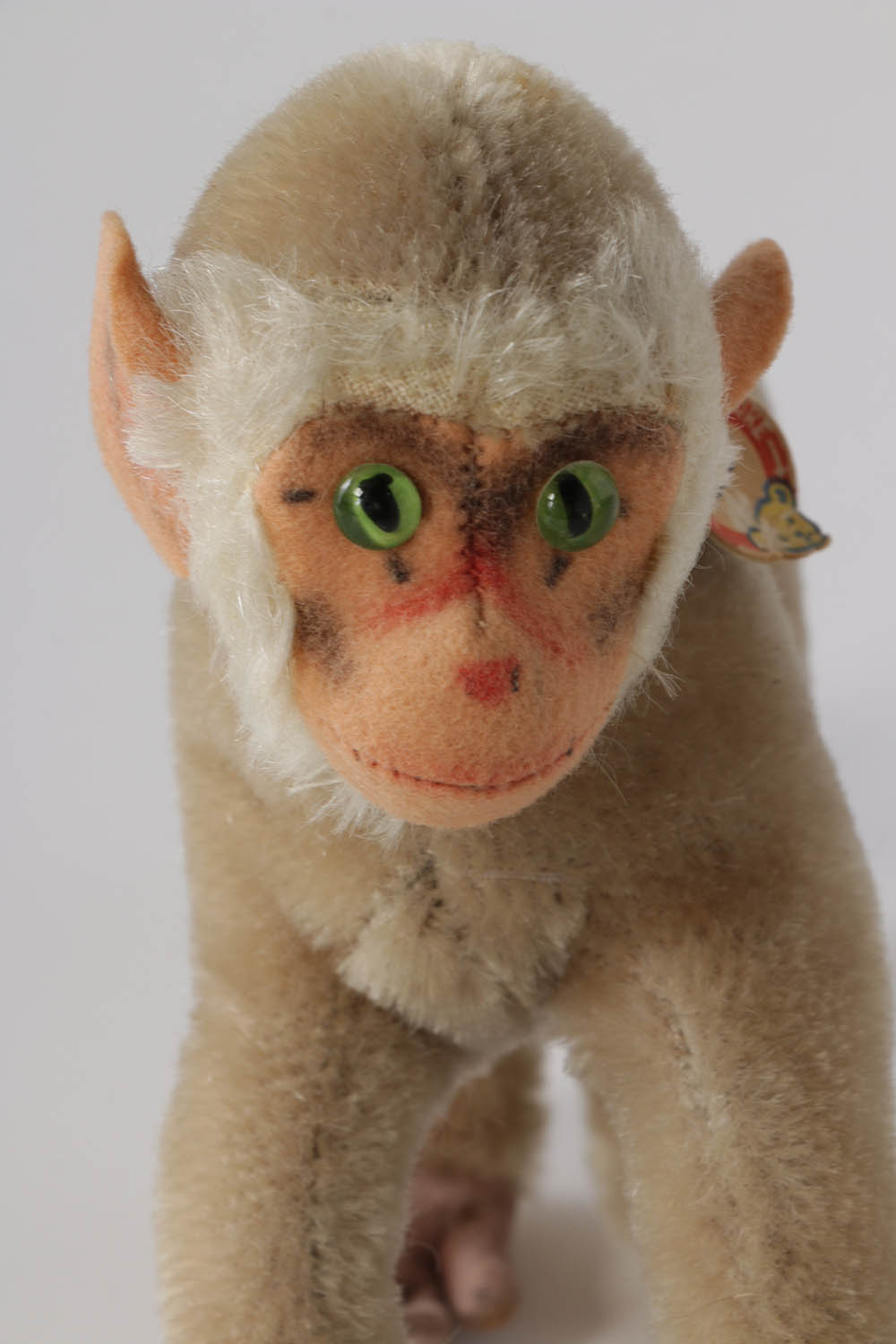 Vintage Steiff "Coco" Baboon and R. Dakin Leopard Stuffed Animals