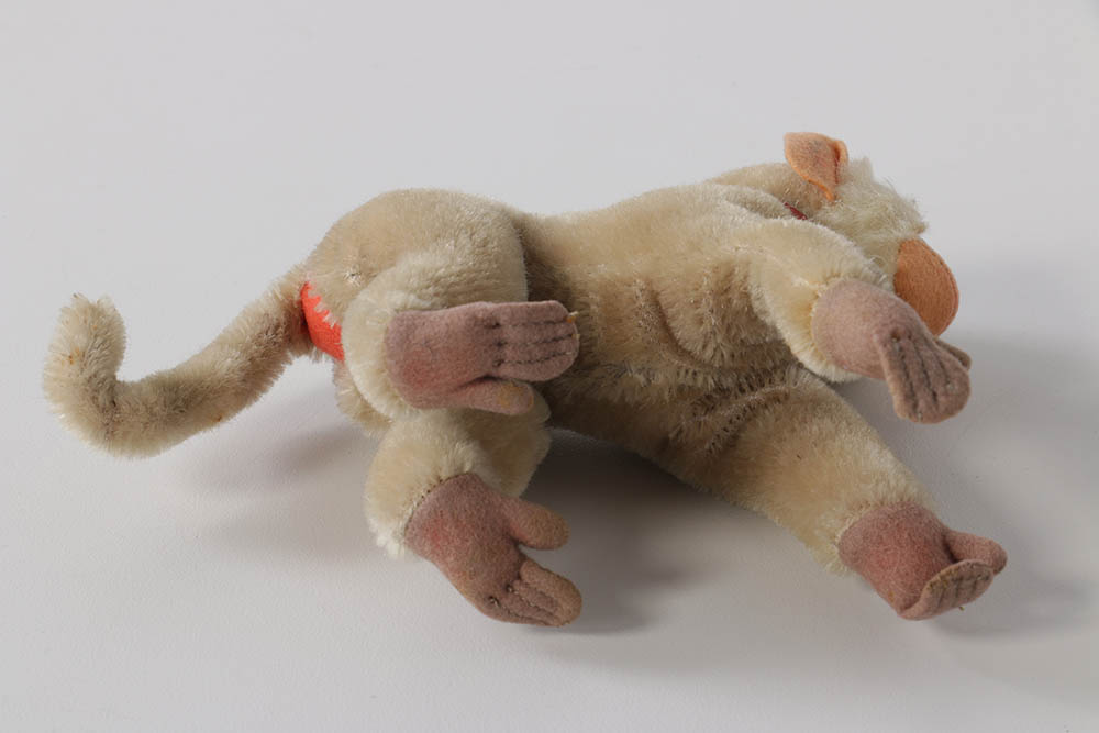 Vintage Steiff "Coco" Baboon and R. Dakin Leopard Stuffed Animals