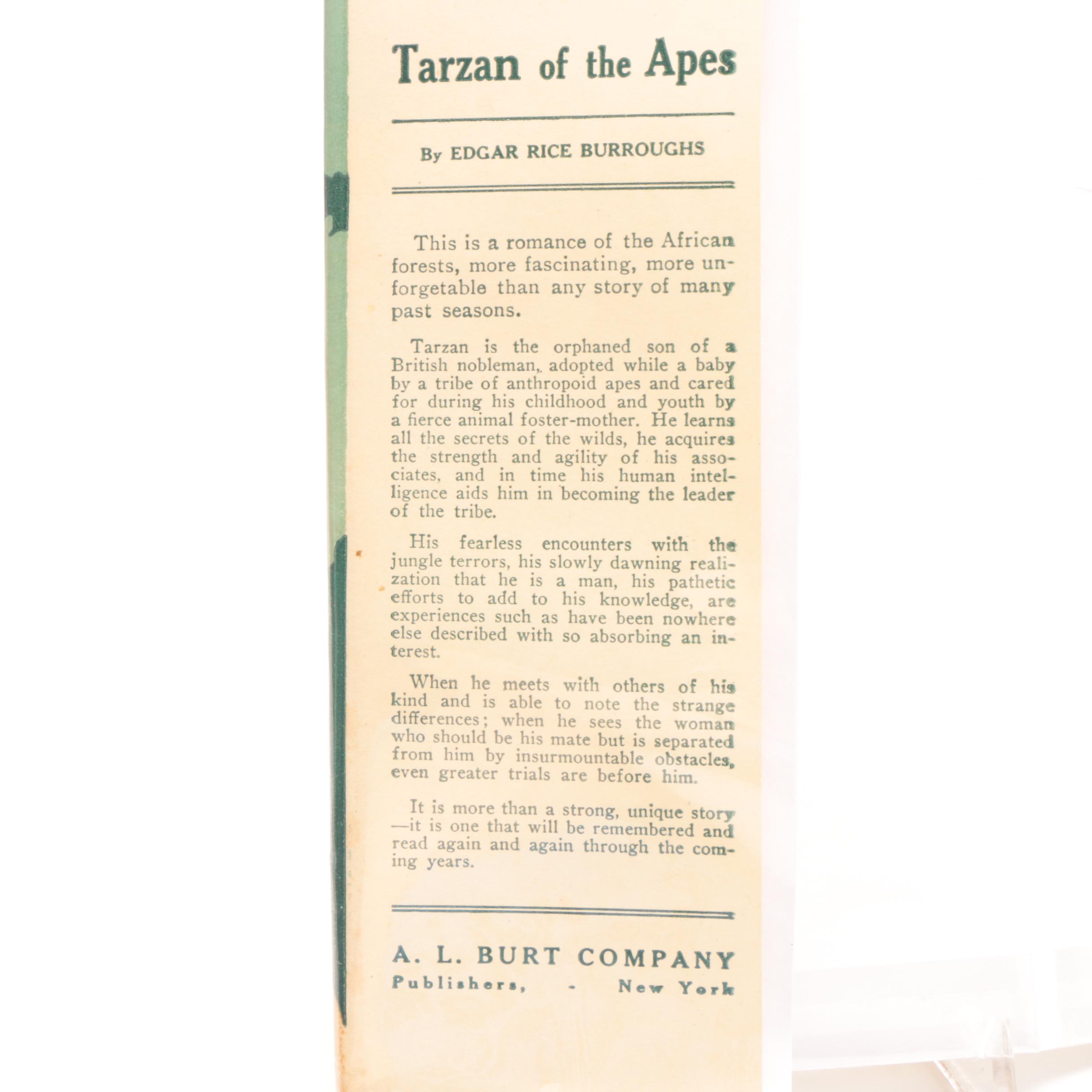 C. 1917 "Tarzan of the Apes" by Edgar Rice Burroughs