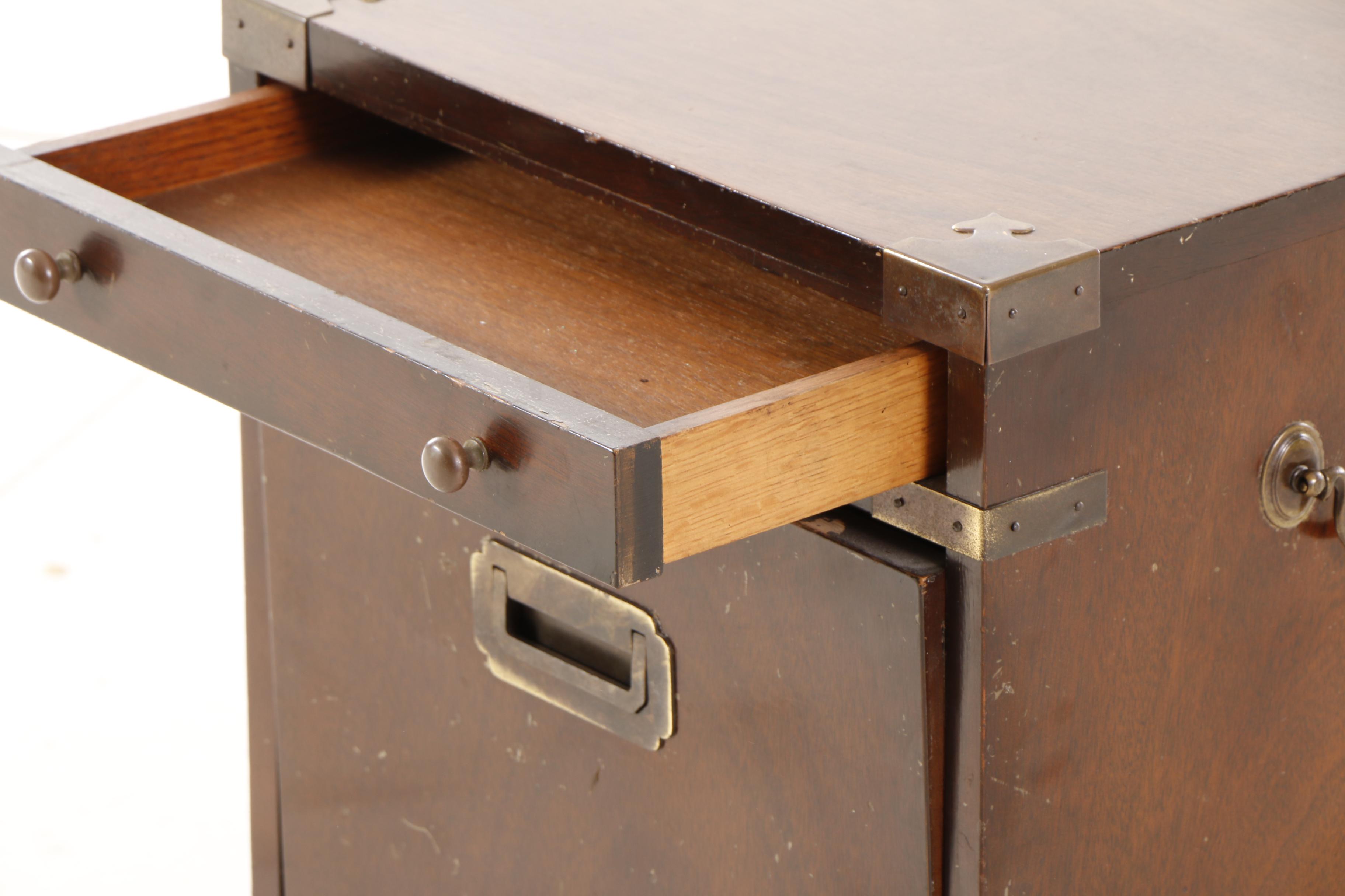 Vintage Campaign Style Cabinet