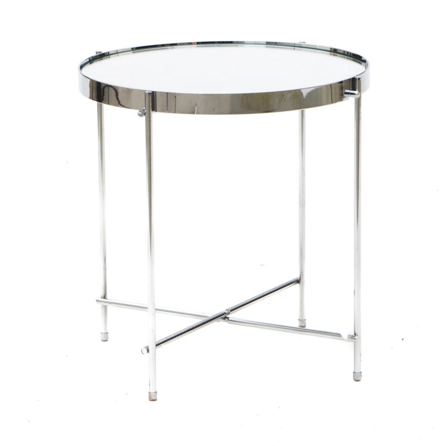 Eurostyle "Trinity" Mirror Top Side Table