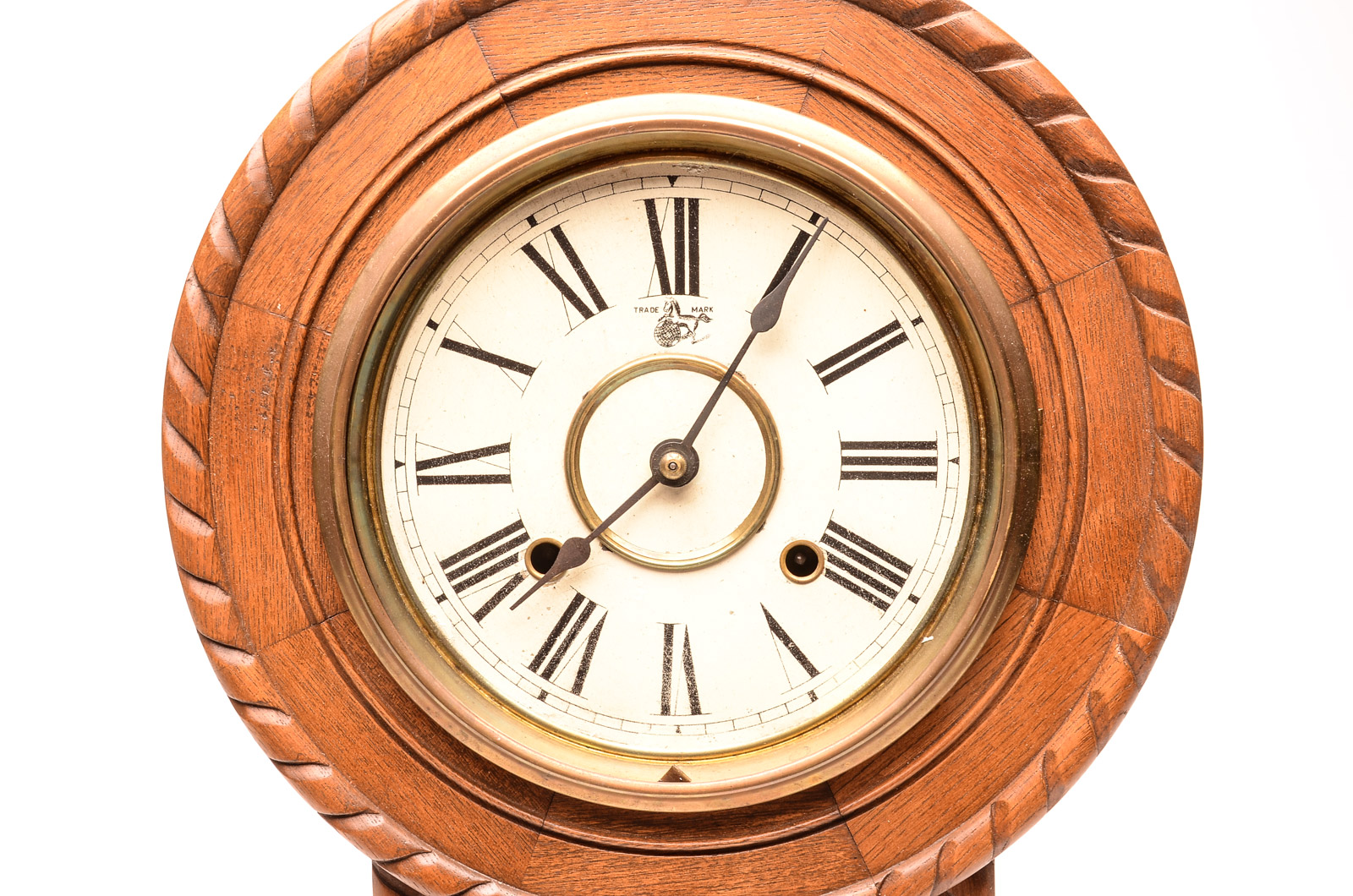 Vintage Japanese Regulator Wall Clock by the Owari Clock Co.