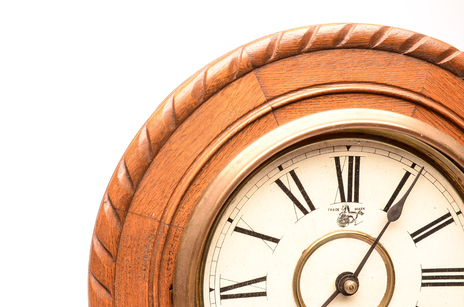 Vintage Japanese Regulator Wall Clock by the Owari Clock Co.