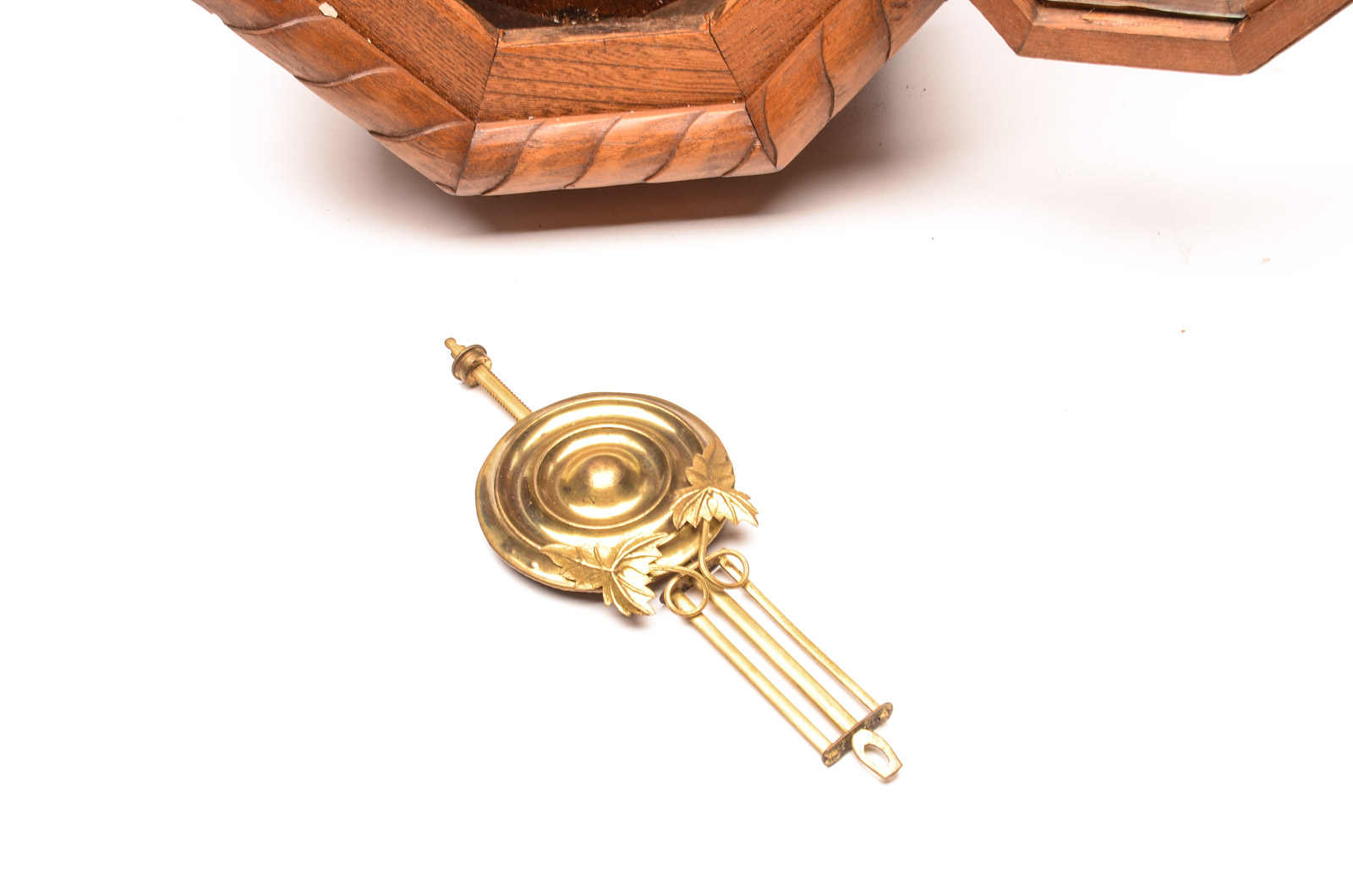 Vintage Japanese Regulator Wall Clock by the Owari Clock Co.