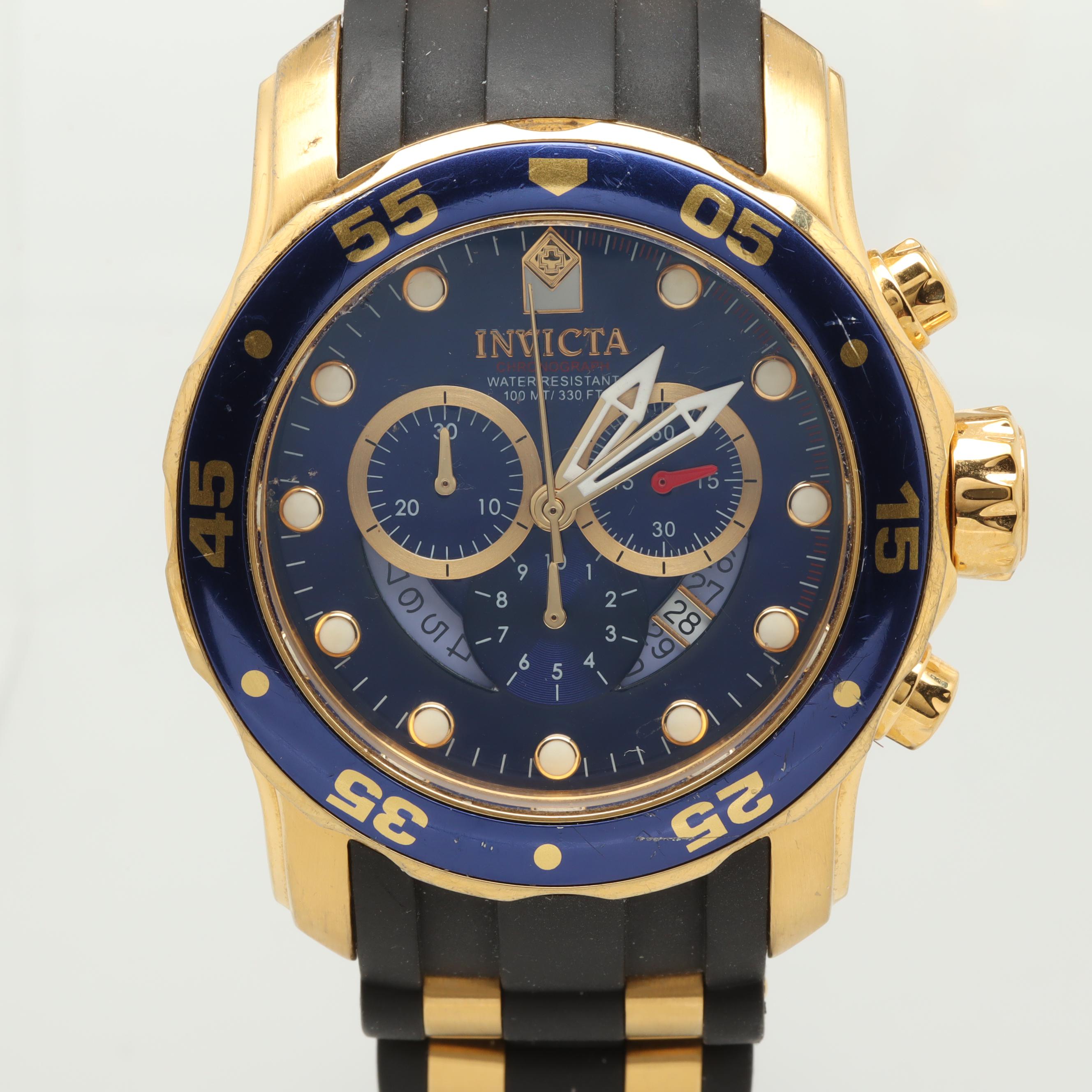 Invicta Pro Diver Model 6983 Stainless Steel Chronograph Watch