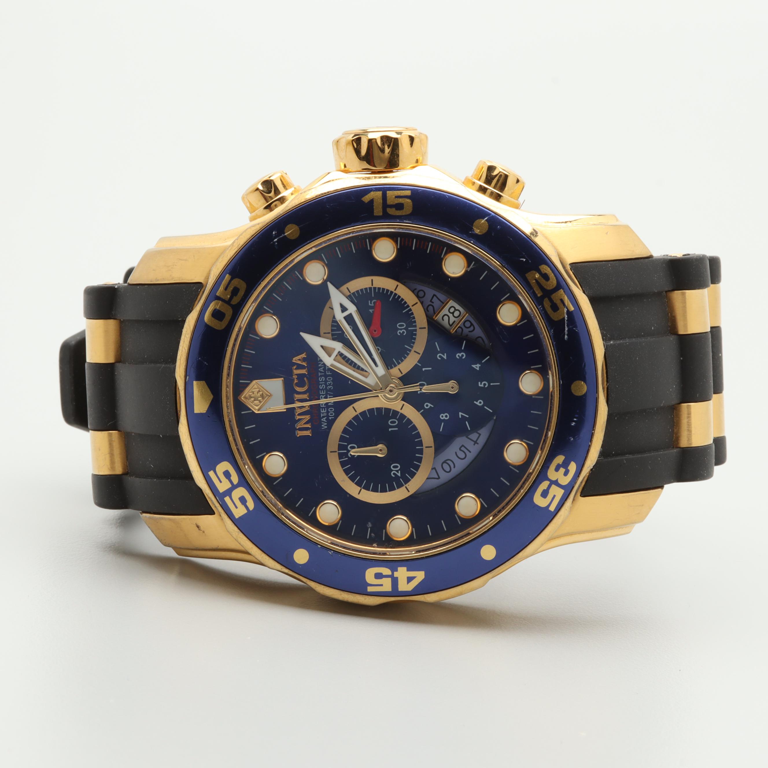 Invicta Pro Diver Model 6983 Stainless Steel Chronograph Watch