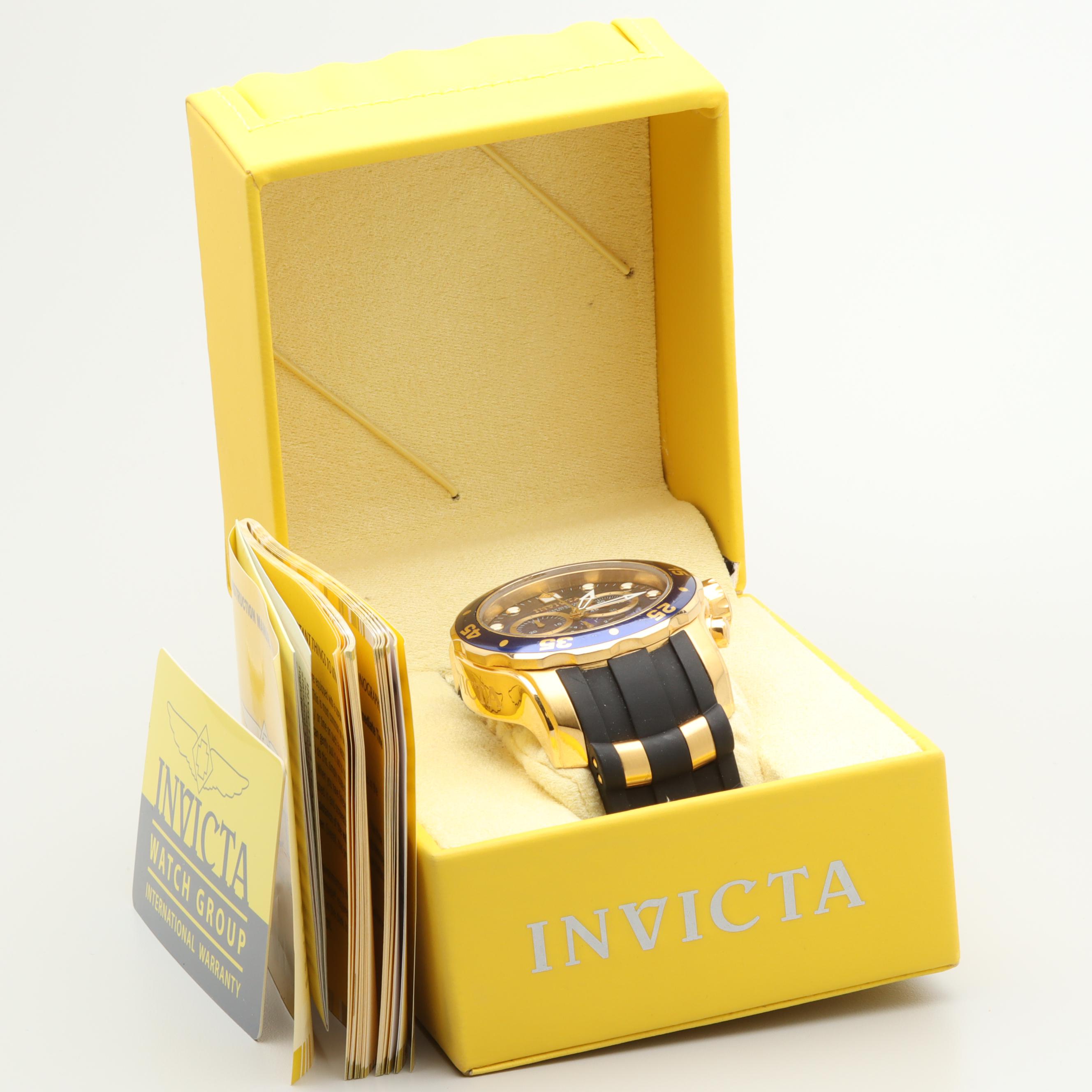 Invicta Pro Diver Model 6983 Stainless Steel Chronograph Watch