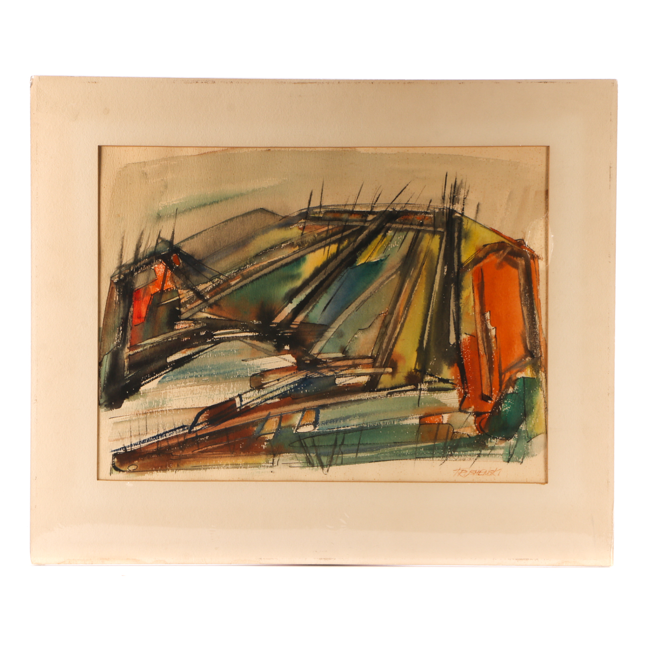 Trushenski Ink and Watercolor Painting