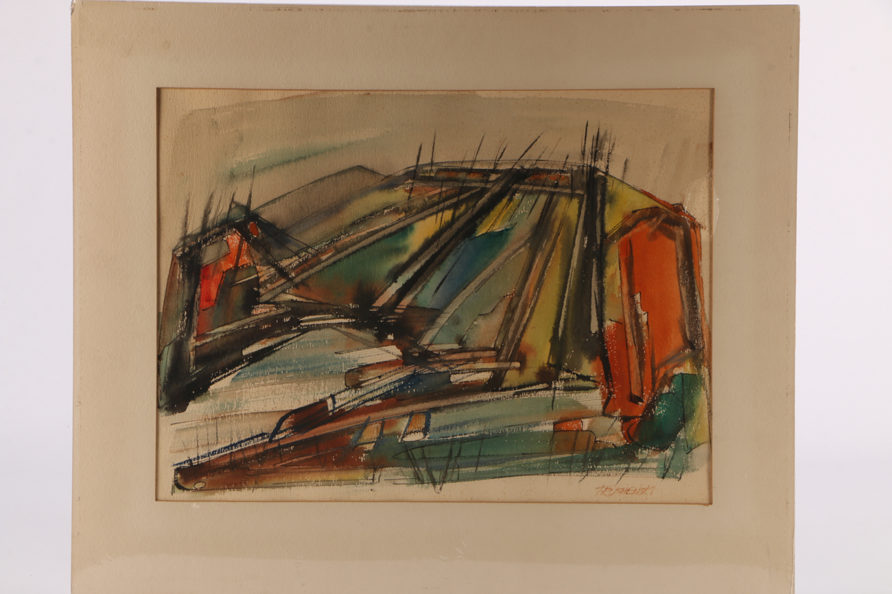 Trushenski Ink and Watercolor Painting