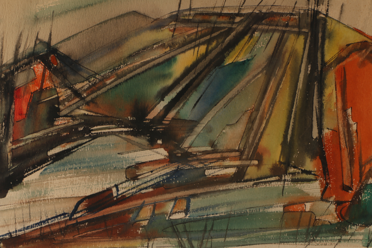 Trushenski Ink and Watercolor Painting