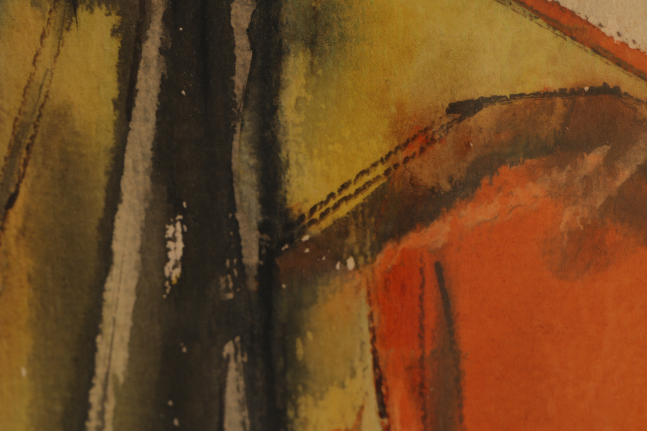 Trushenski Ink and Watercolor Painting