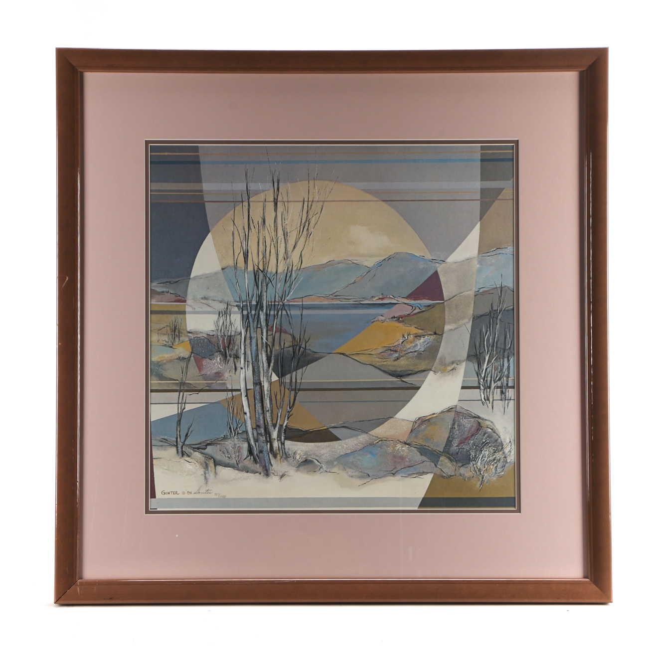 Mary Ginter Limited Edition Offset Lithograph "Aspenfrost"