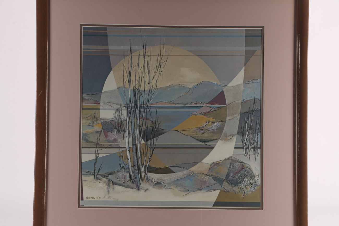 Mary Ginter Limited Edition Offset Lithograph "Aspenfrost"