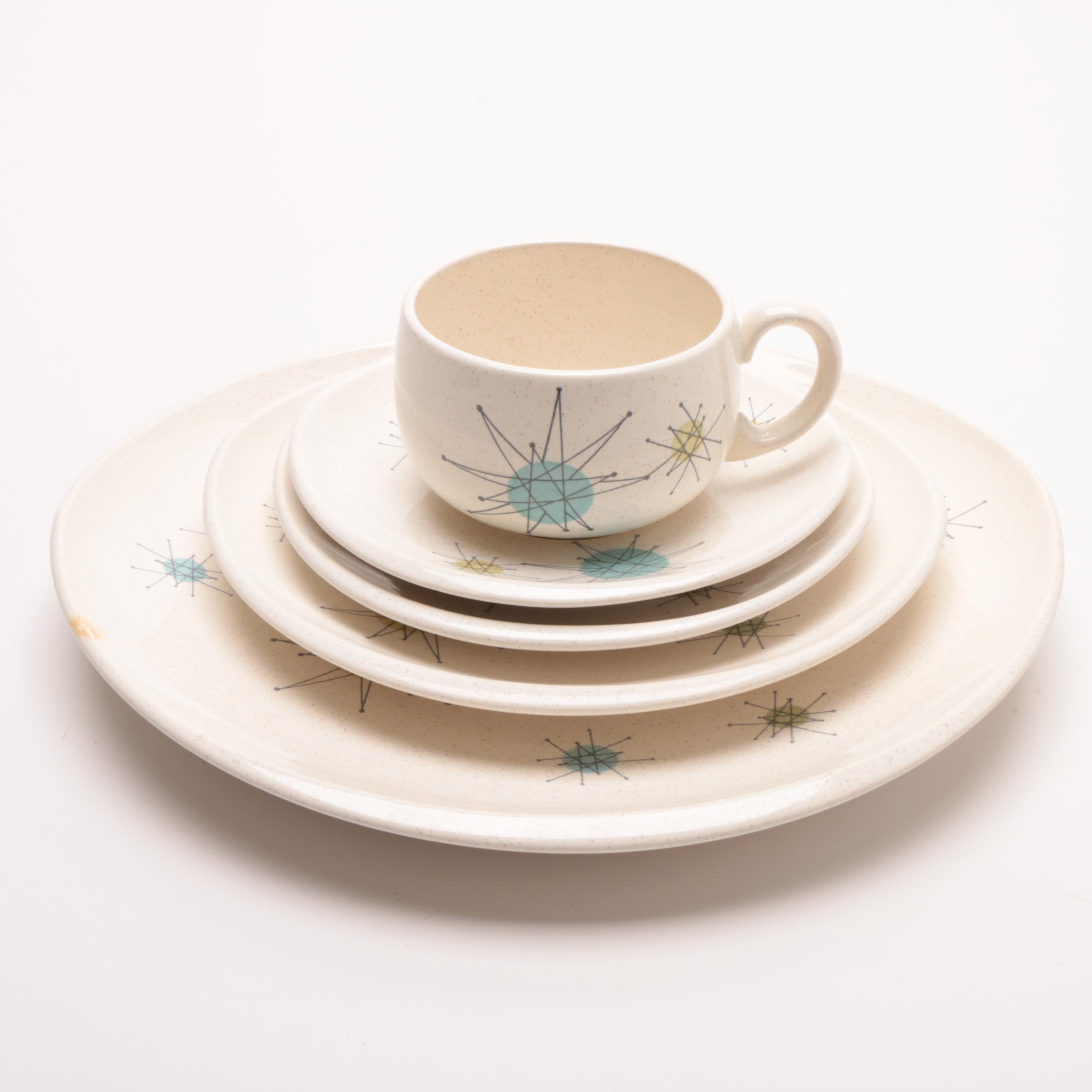 Vintage Franciscan "Starburst" Earthenware Dinner Service