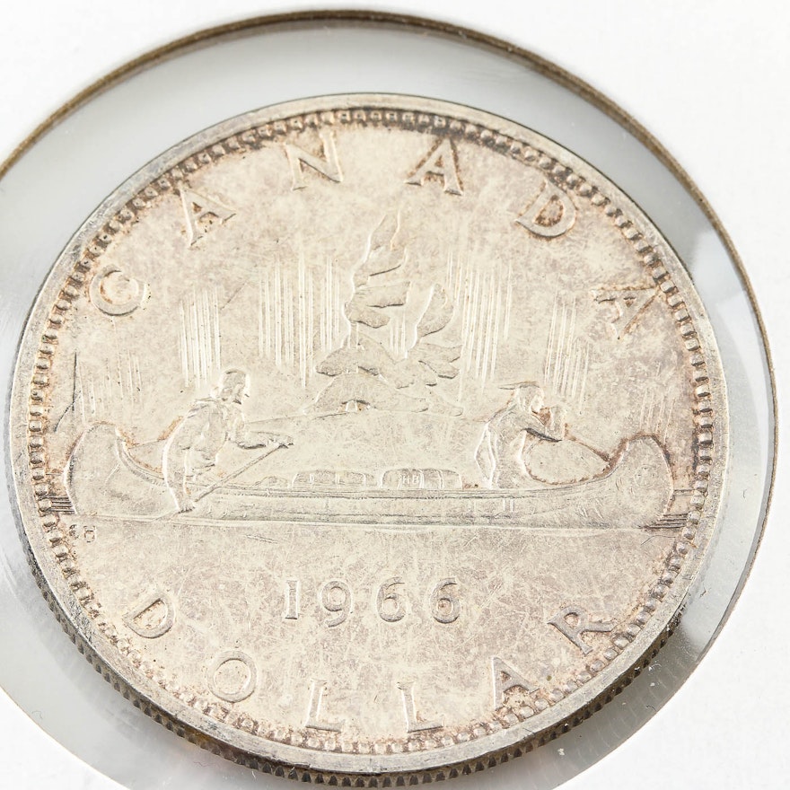 1966 Canadian Silver Proof Dollar