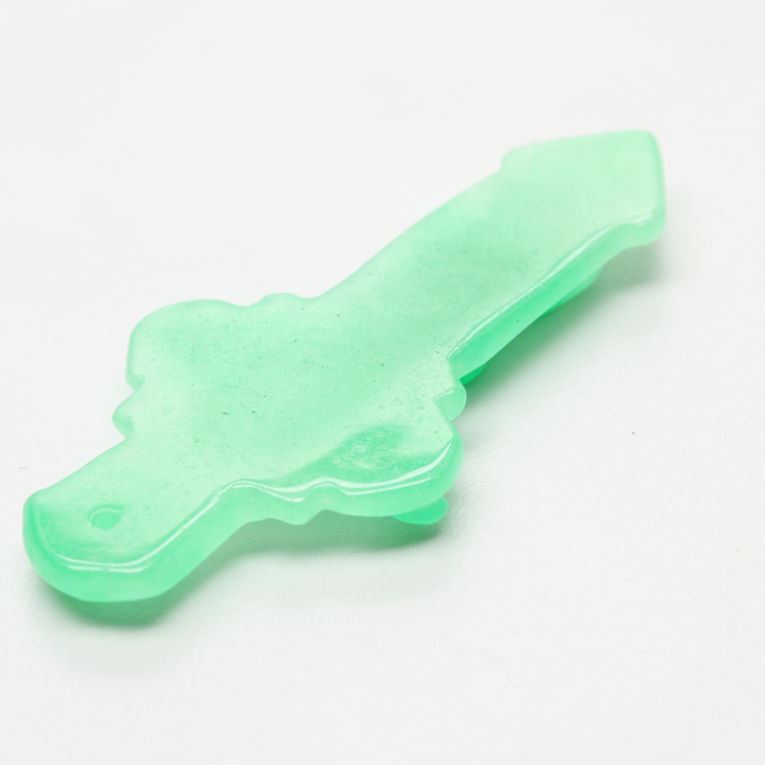 Loose 16.38 CT Carved Jadeite Cross