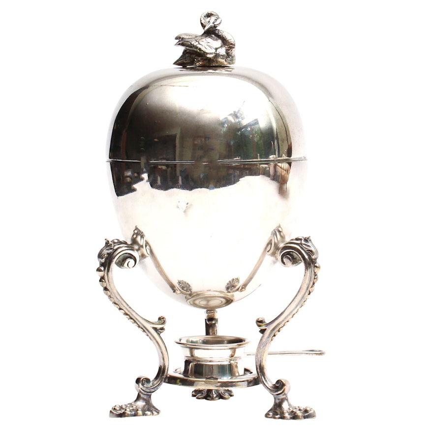 Antique Mappin & Webb Silver Plate Egg Warmer