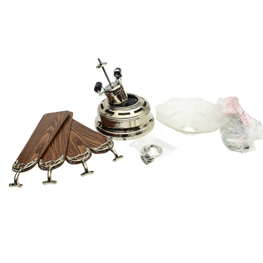 Hunter Ceiling Fan With Light Kit, Disassembled