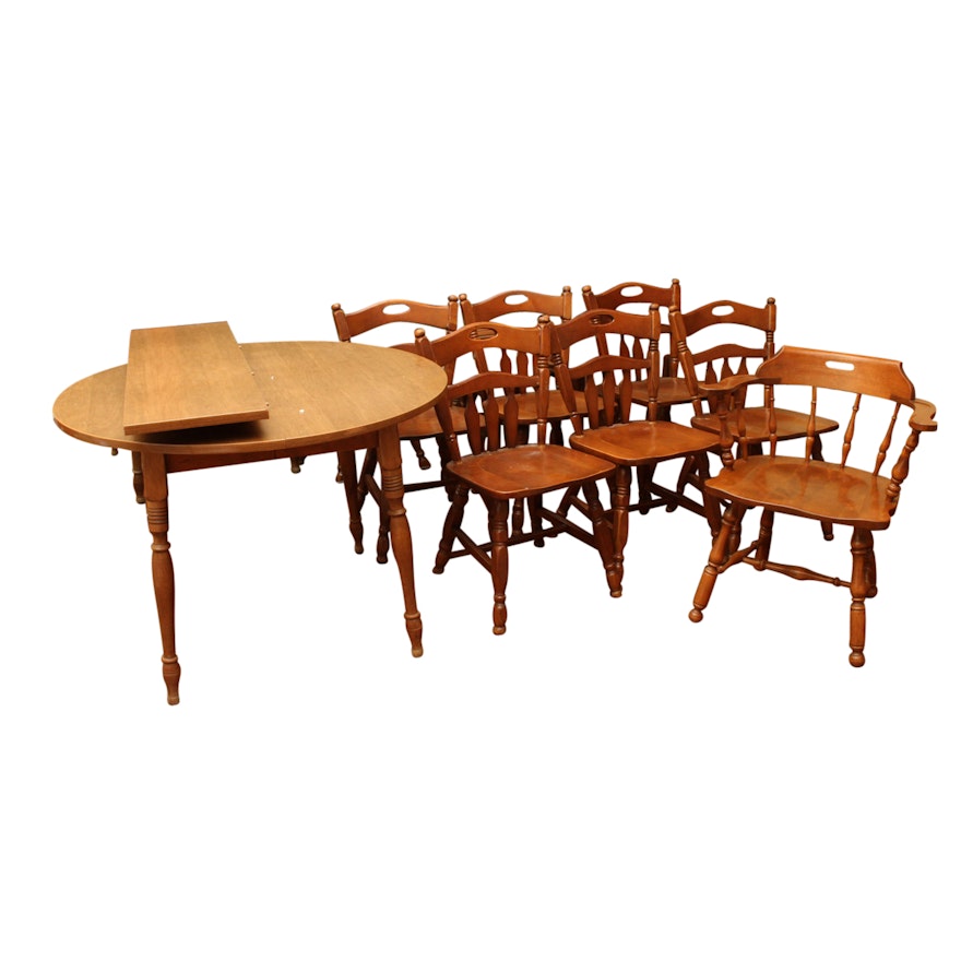 Vintage Maple and Laminate  Dining Table with Chairs