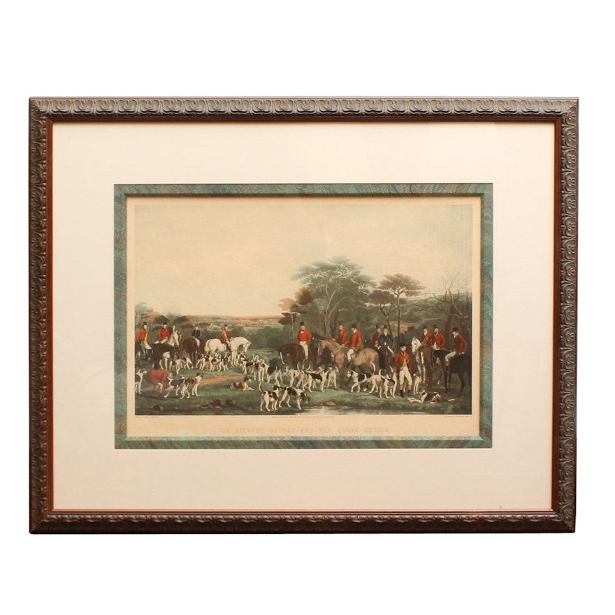 Print After Frederick Bromley's "Sir Richard Sutton and the Quorn Hounds"