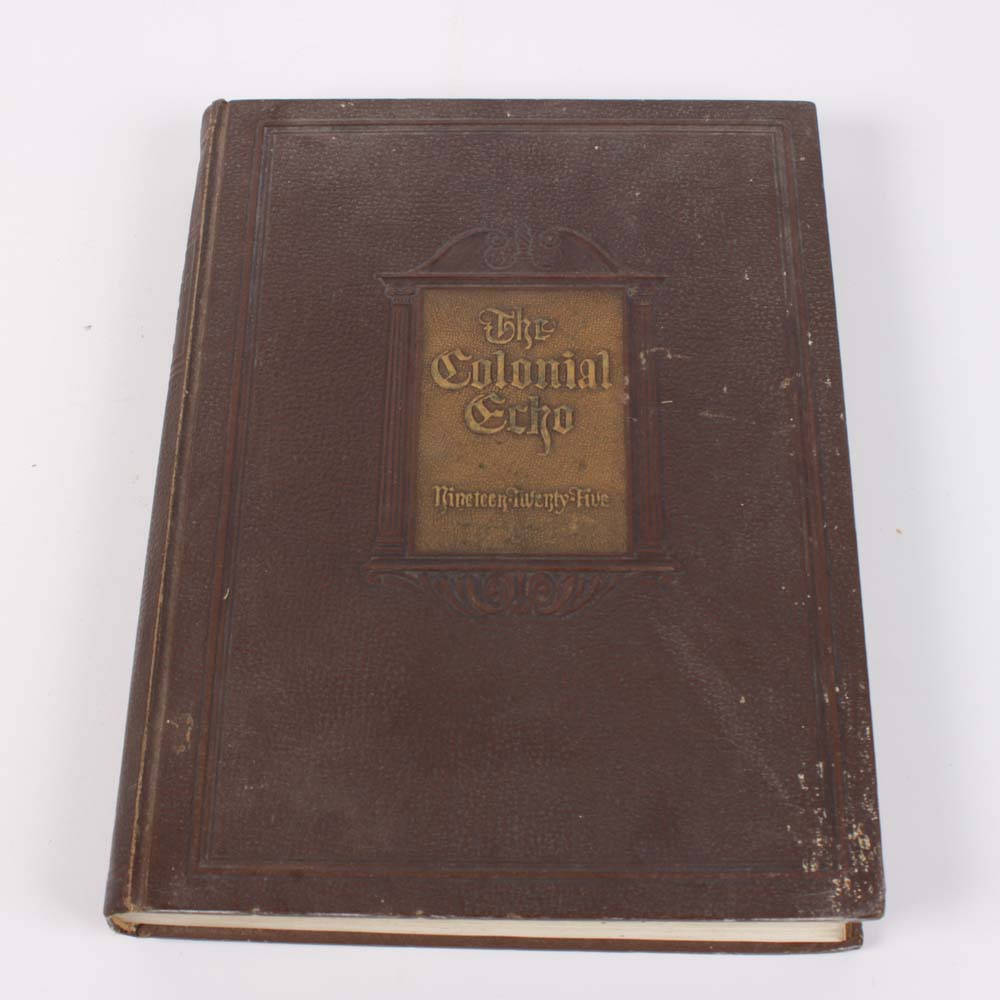 Collection of Vintage Books with Stand